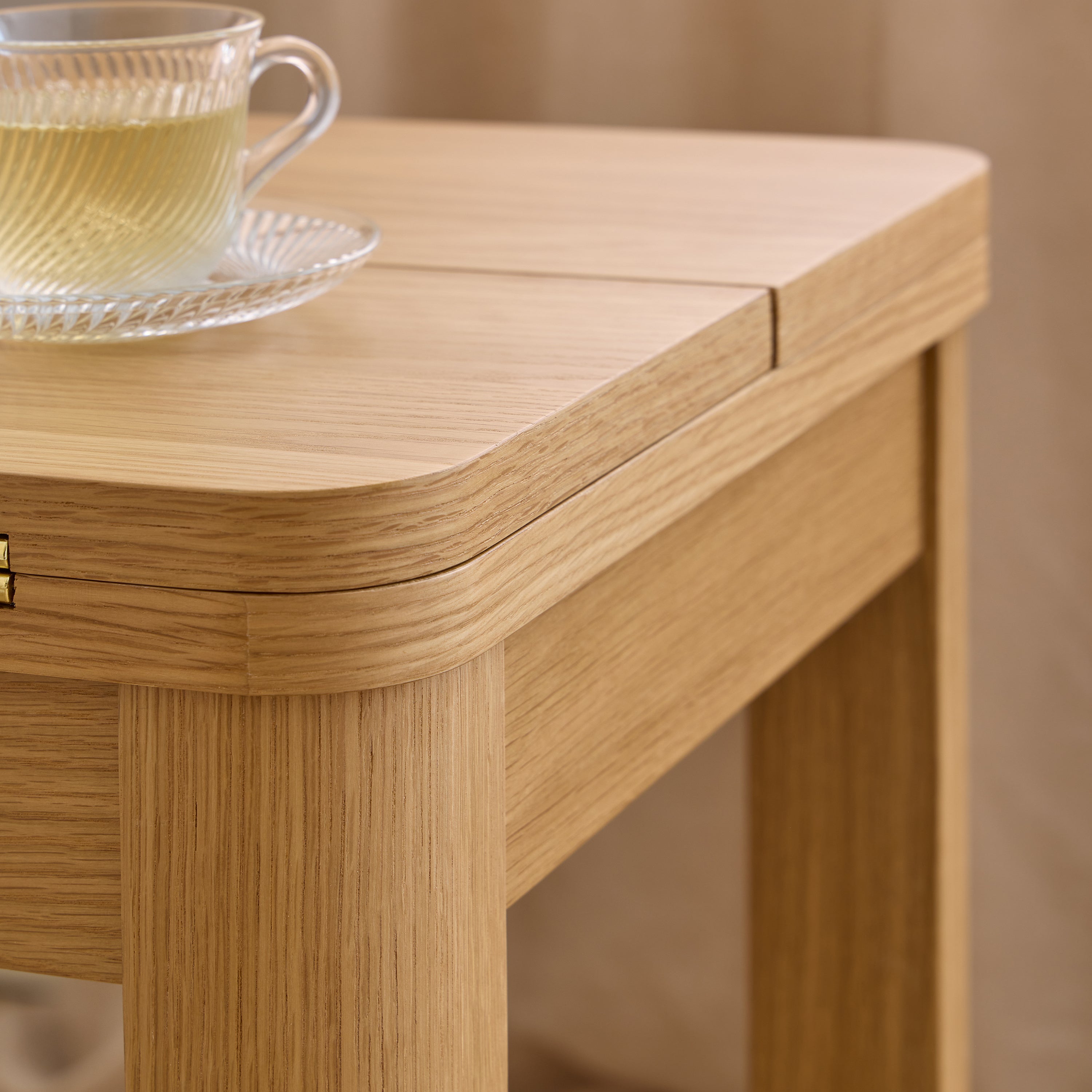 Southampton Extendable Rectangular dining table in Matt Oak 45/90 x 120 cm