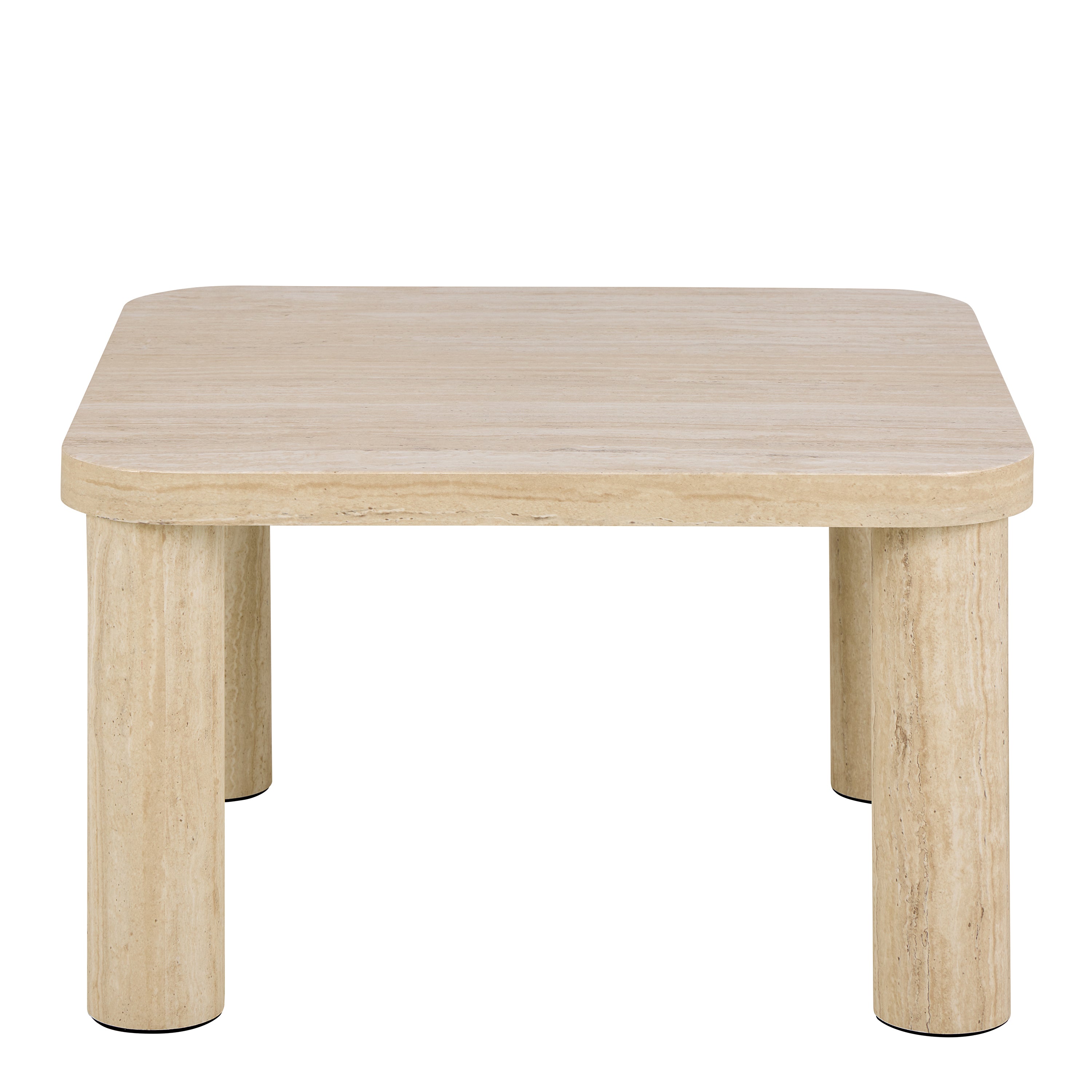 Solano Square Coffee Table in Light Travertine 60 x 60 cm