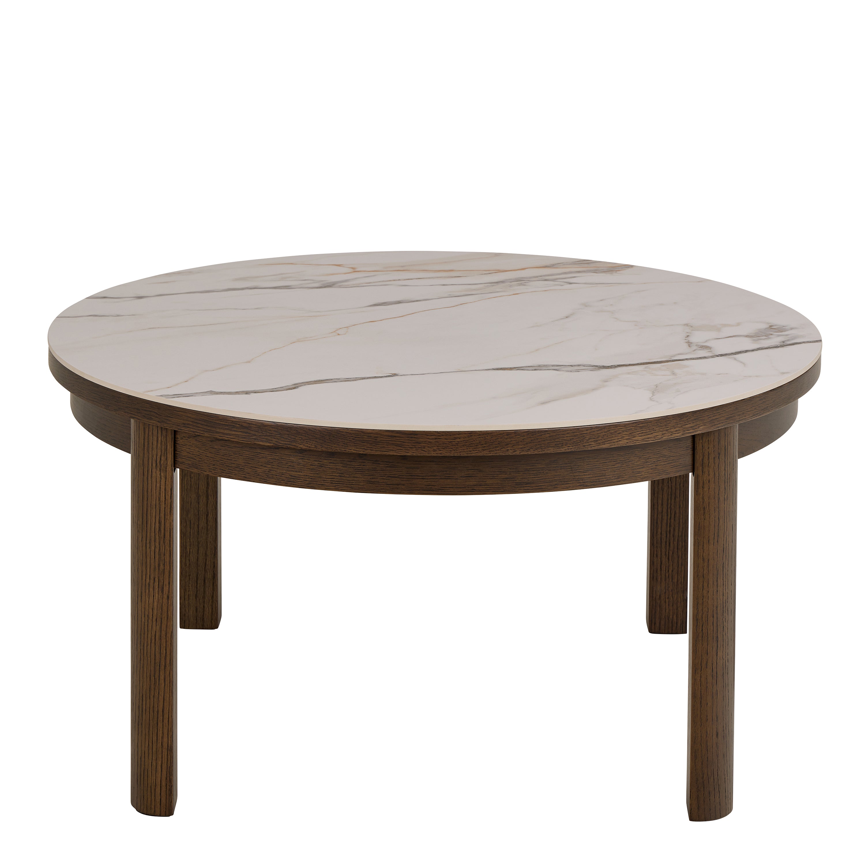 Southampton Round Coffee Table in Cream Ceramic 90x45cm