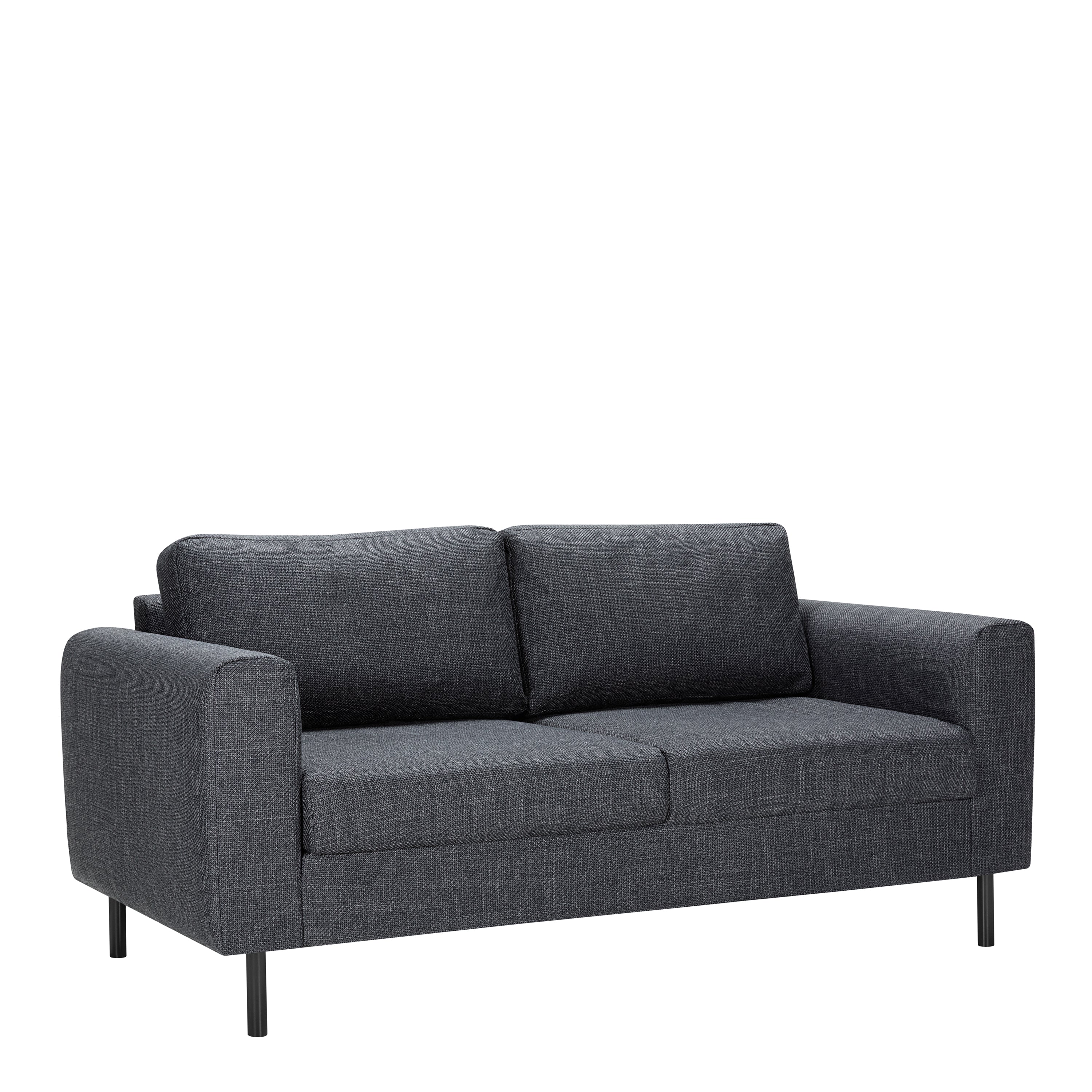 Omaha 2 Seater Sofa in Dark Grey and Basel Fabric