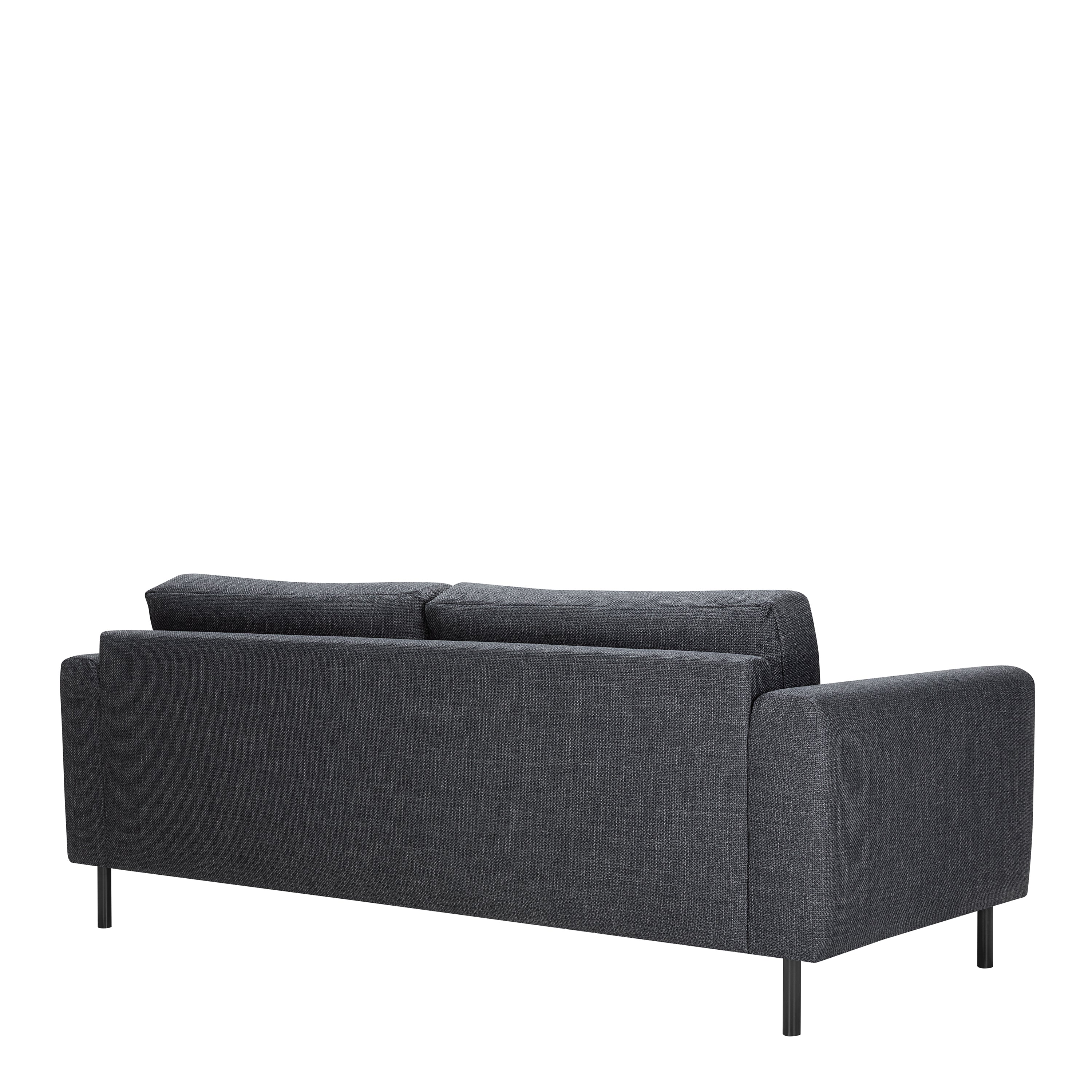 Omaha 2 + 3 Seater Sofa set in Basel Dark Grey Fabric