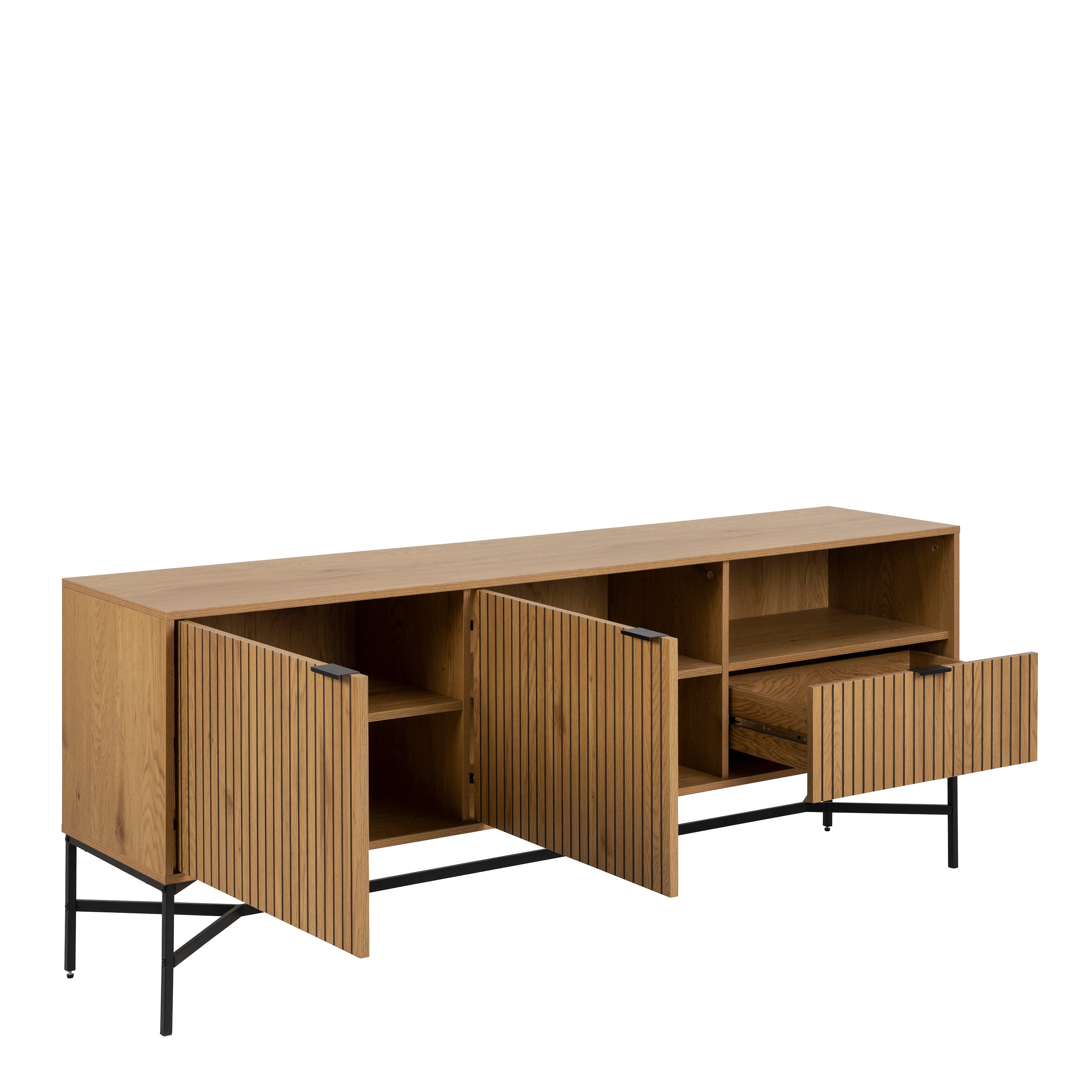 Jaipur Sideboard with 2 Doors and 1 Drawer in Wild Oak