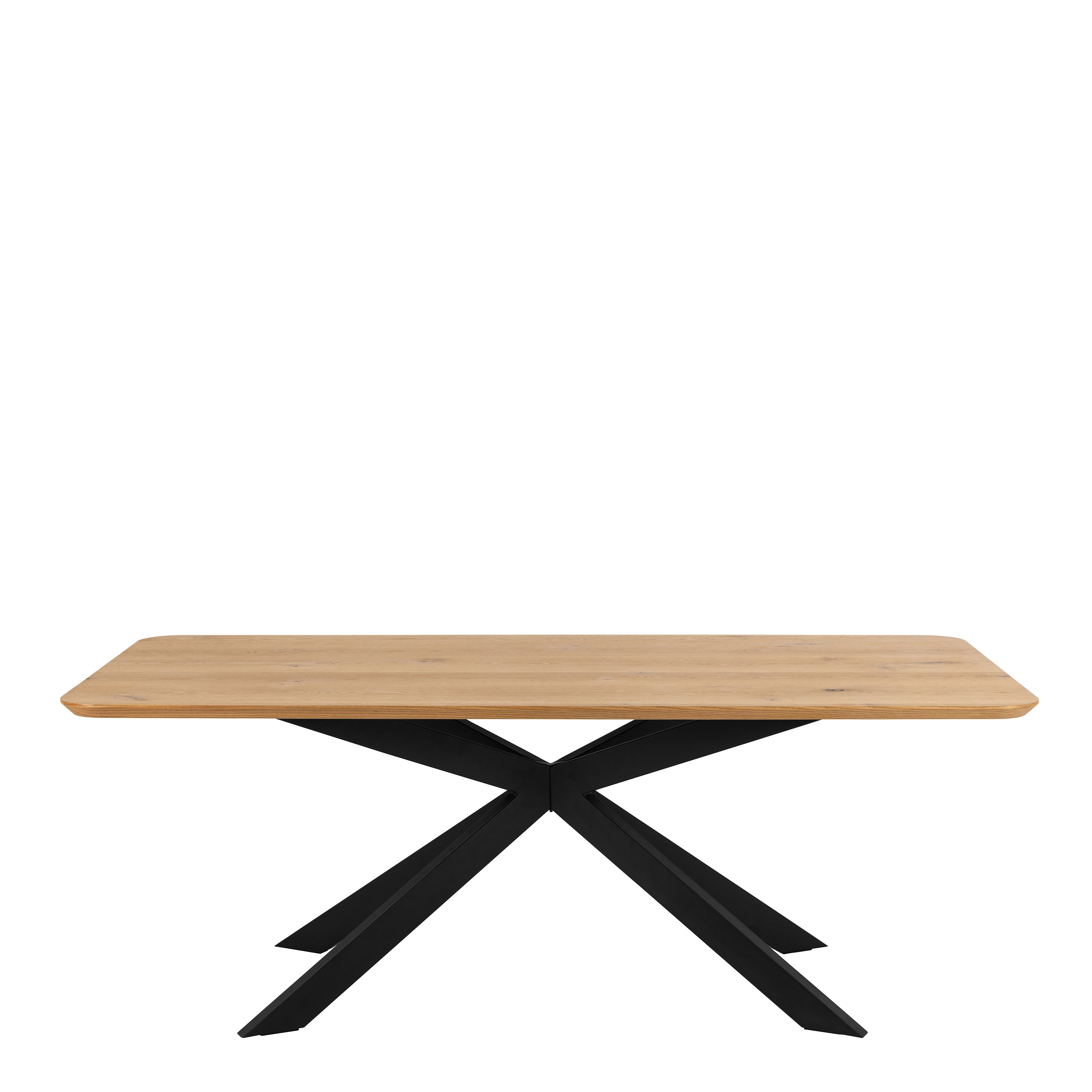 Irwine Dining Table in Matt Oak 200x75cm