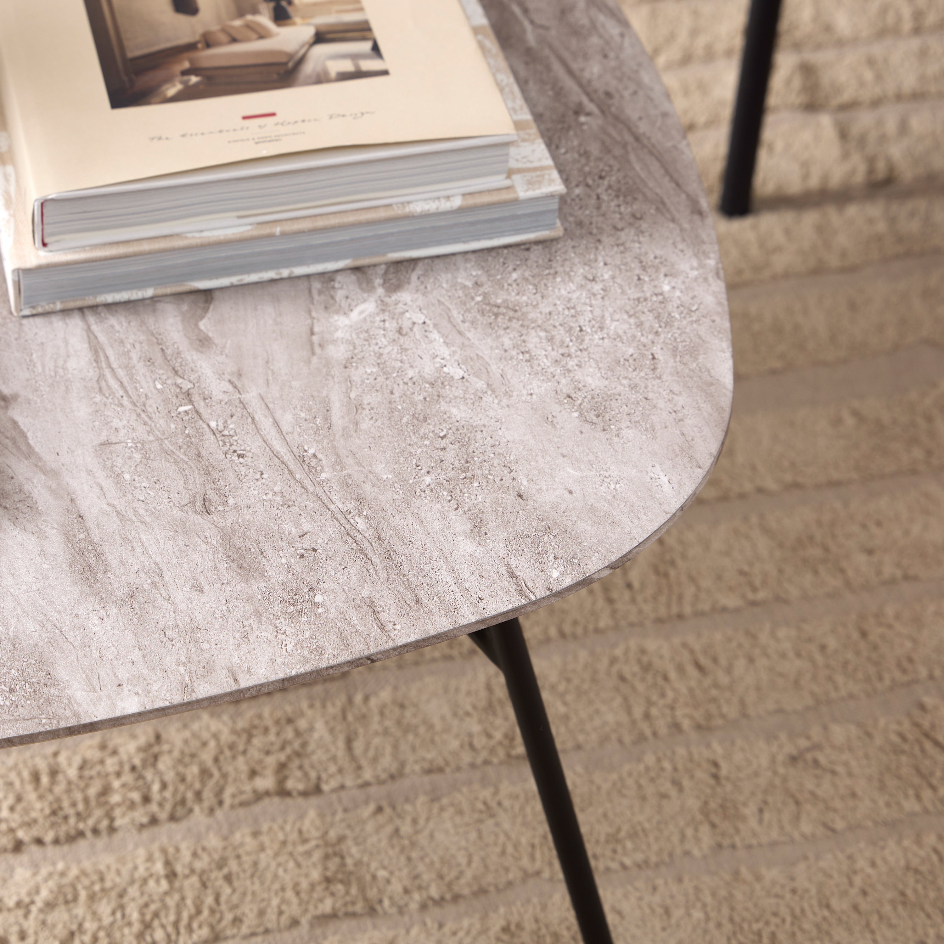 Caracas Coffee Table with Grey Marble Effect