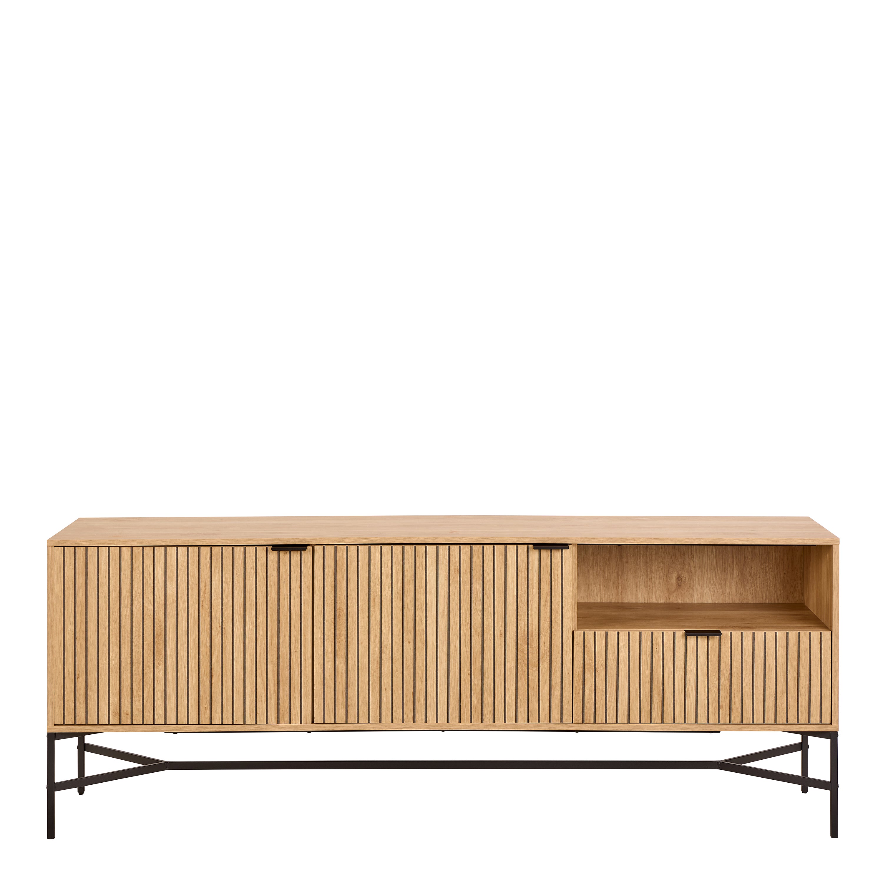 Jaipur Sideboard With 2 Doors and 2 Shelves in Oak