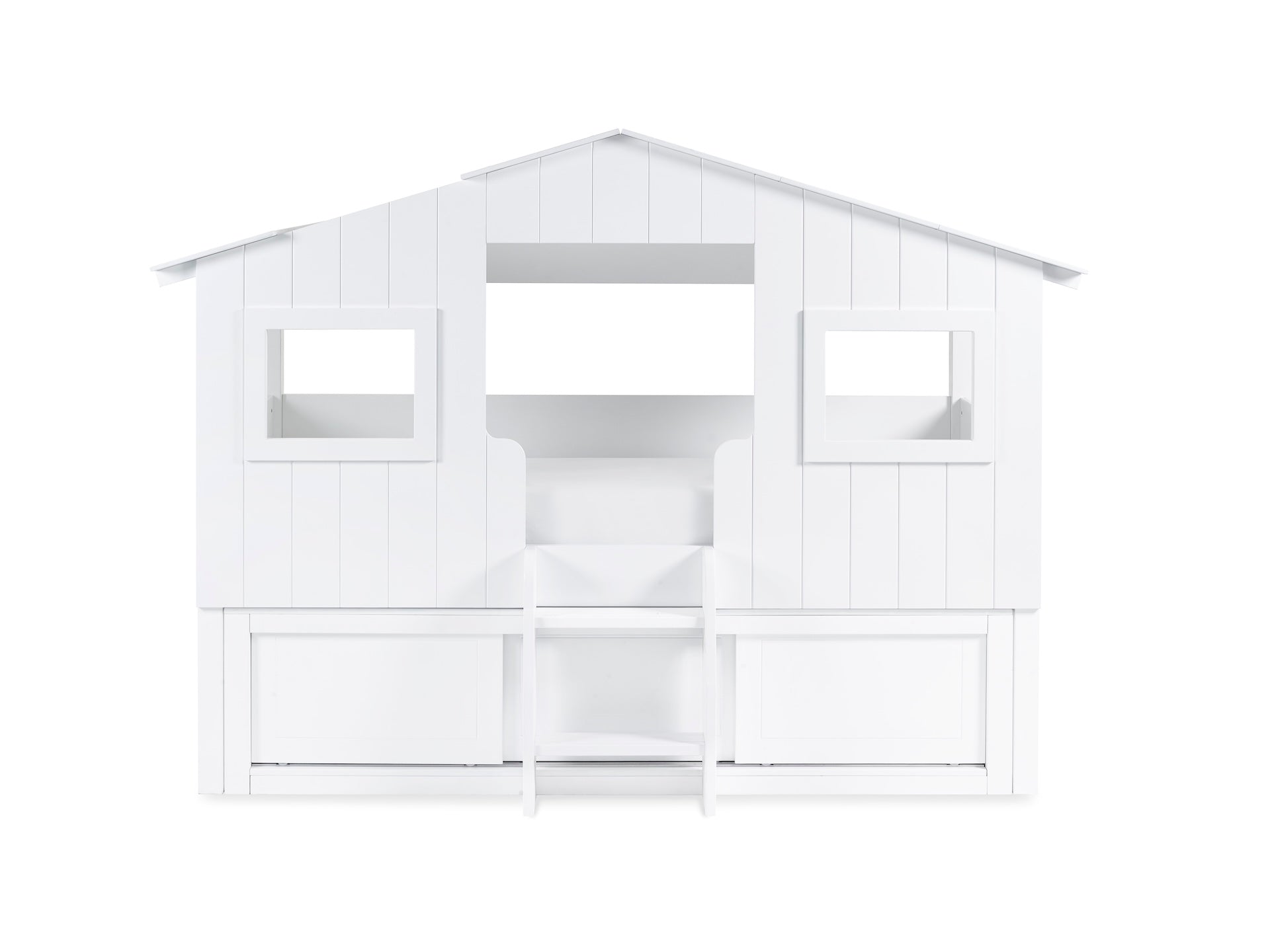 Acorn Treehouse Midsleeper & Storage Unit - White