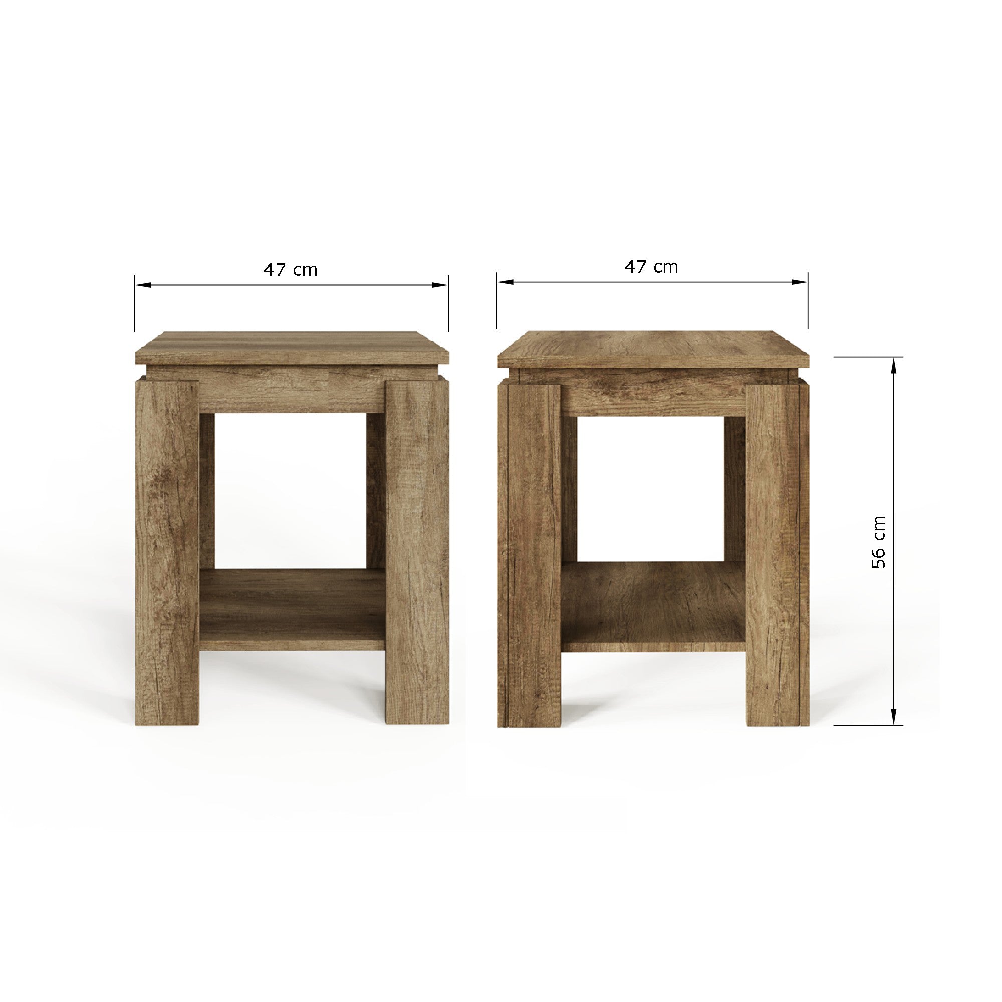 Canyon Oak Lamp Table