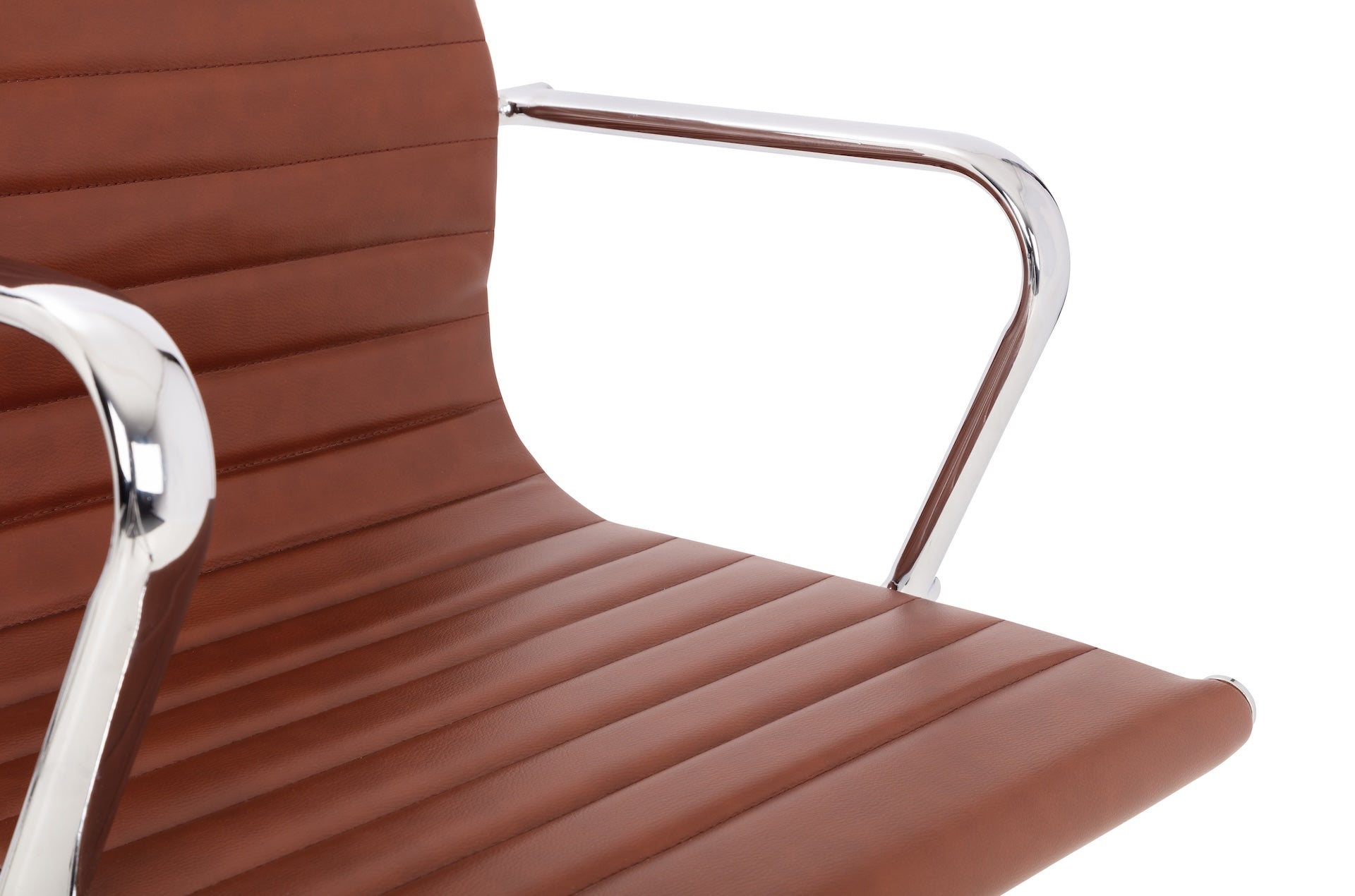 Gio Brown & Chrome Office Chair