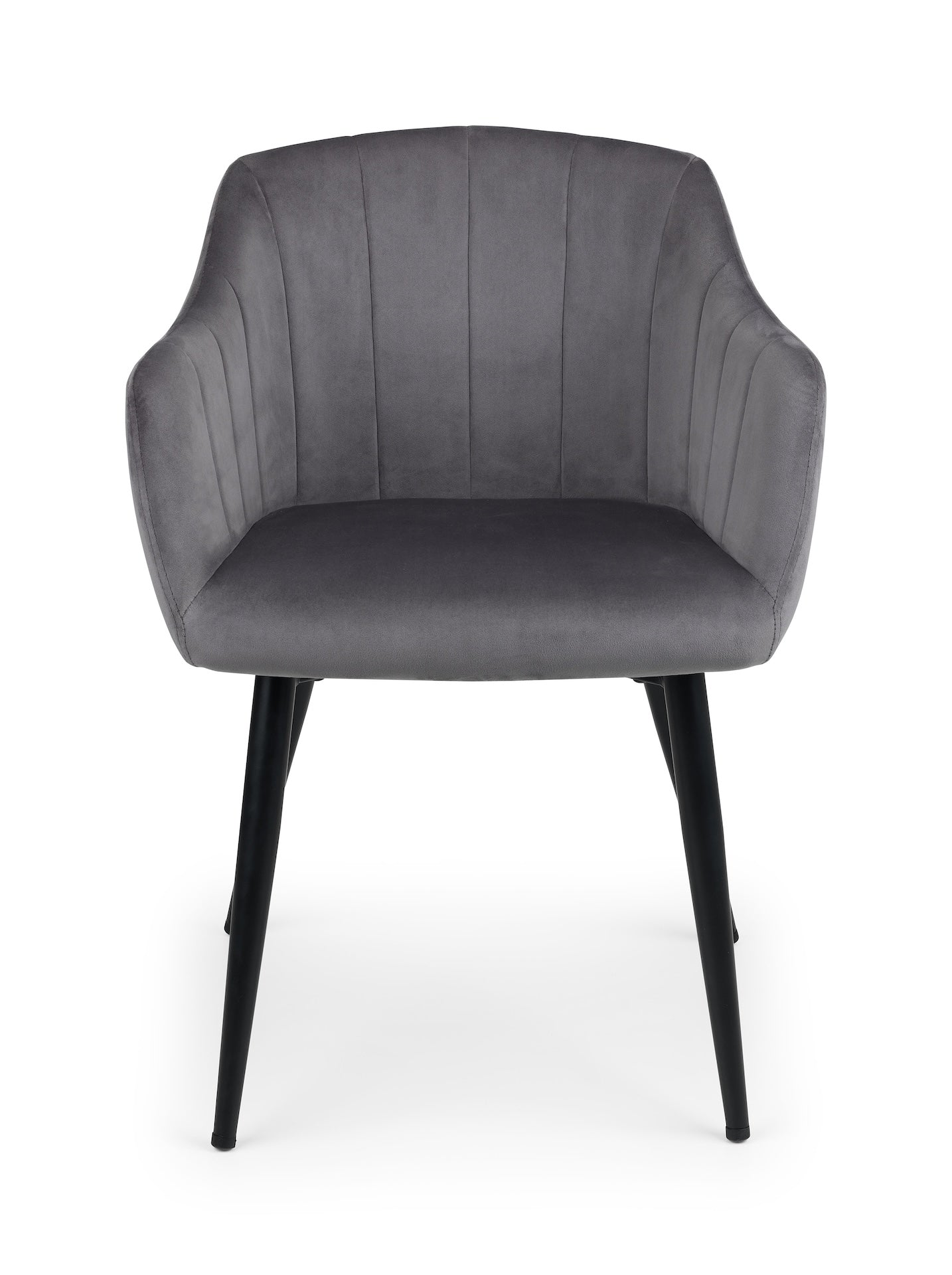 Hobart Scalloped Dining Chairs - Grey (Set Of 2)