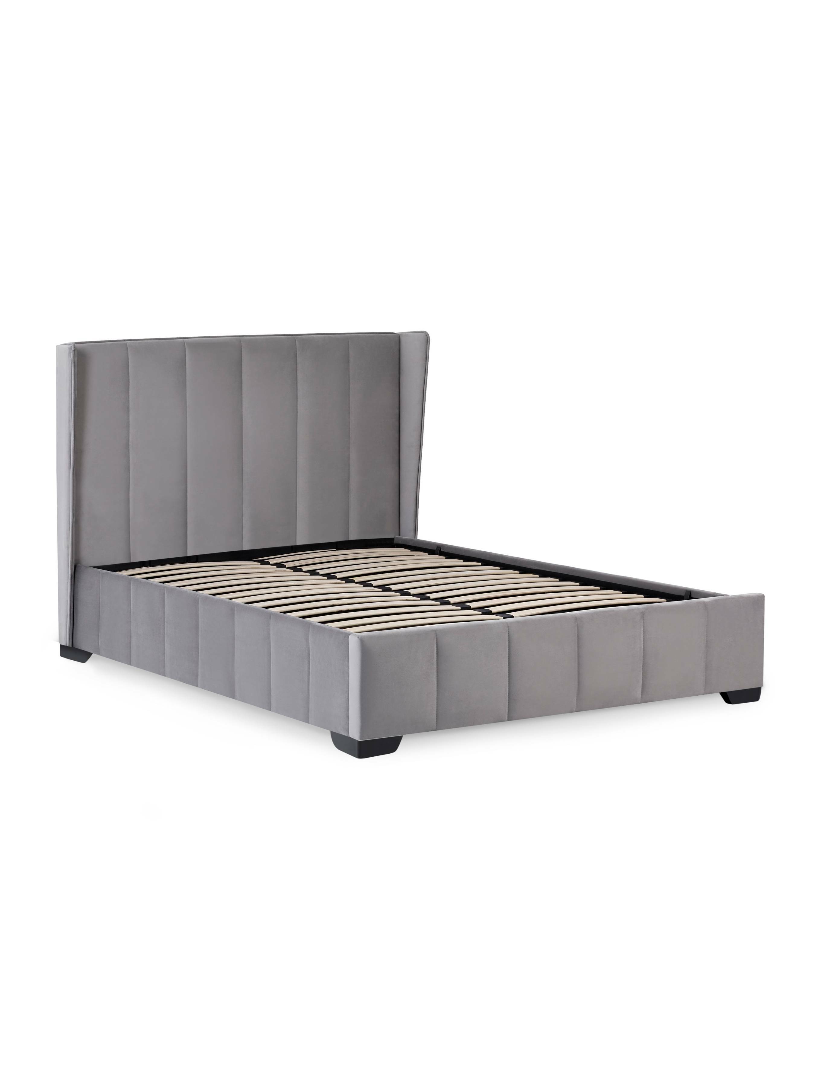 Katie Bed Frame - Grey Velvet