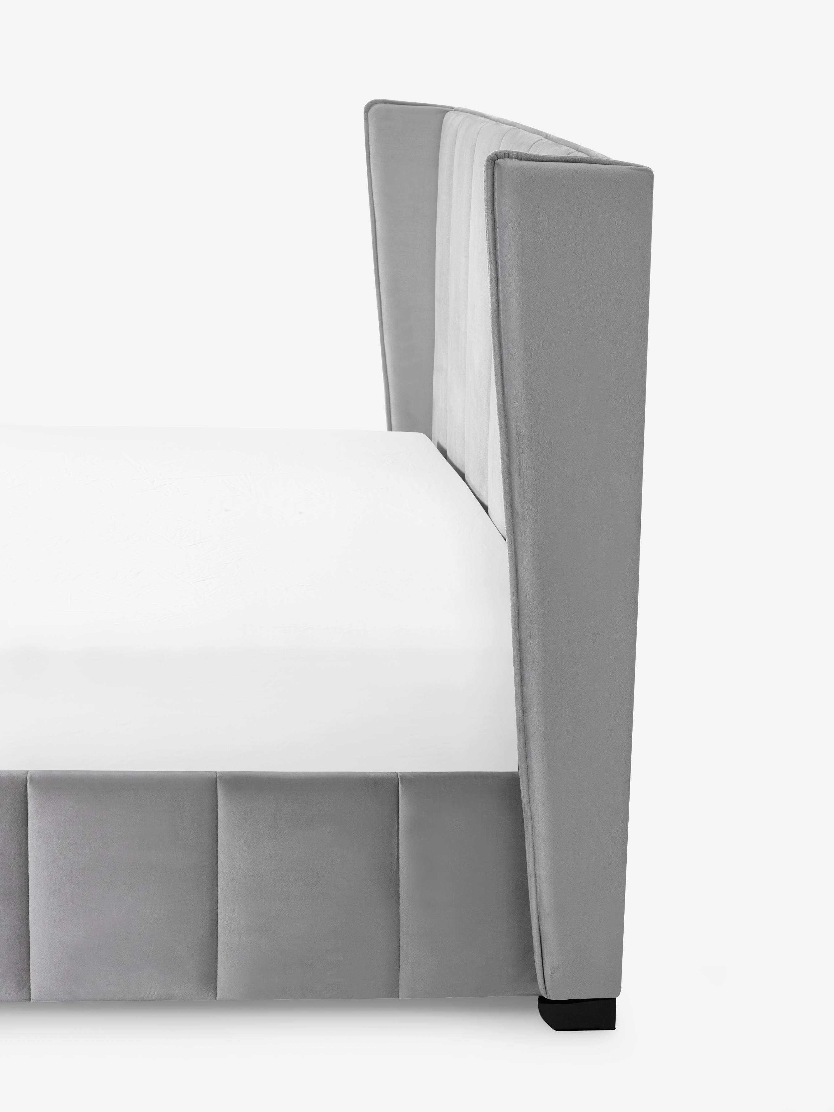 Katie Bed Frame - Grey Velvet