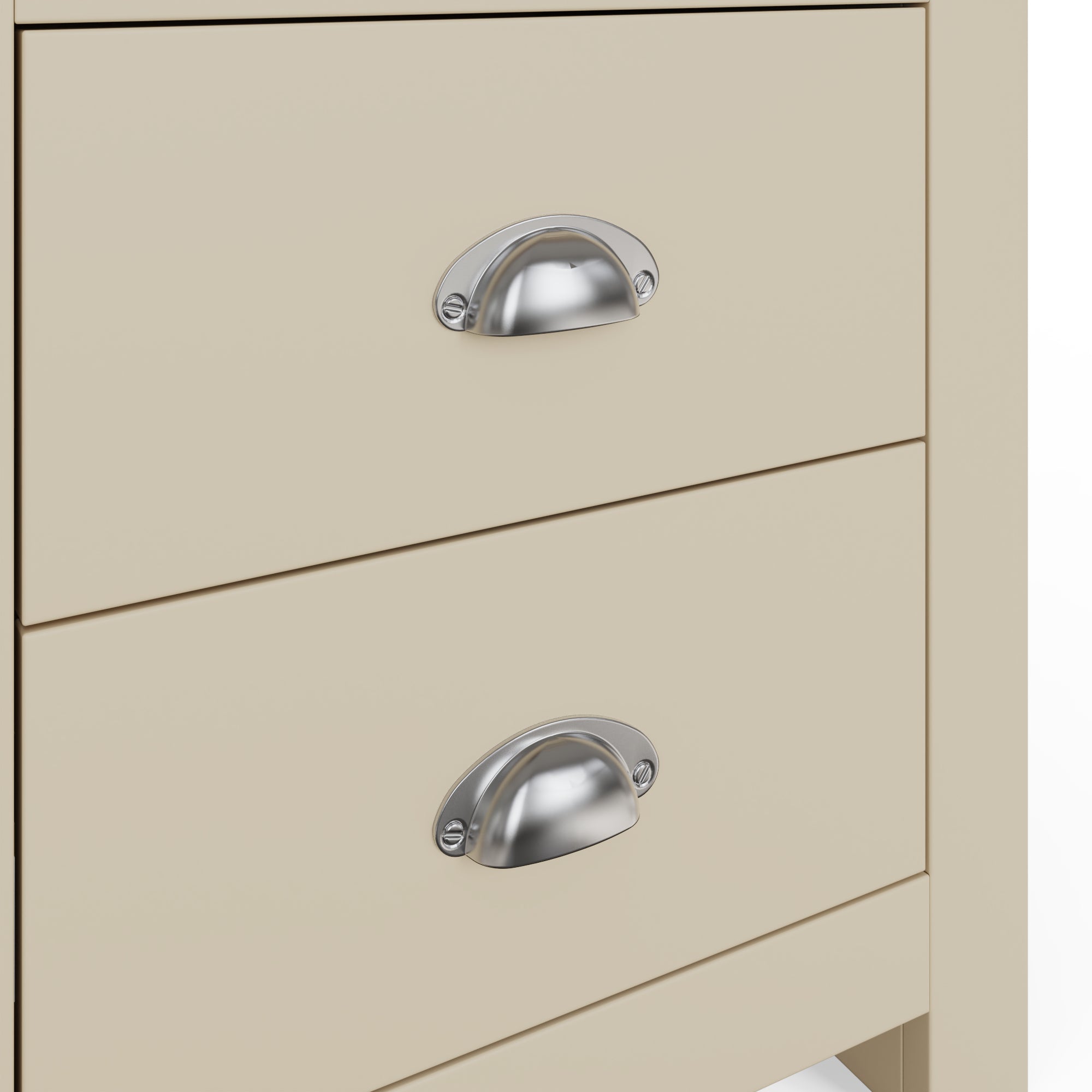 Lancaster 2 Drawer Bedside Cream