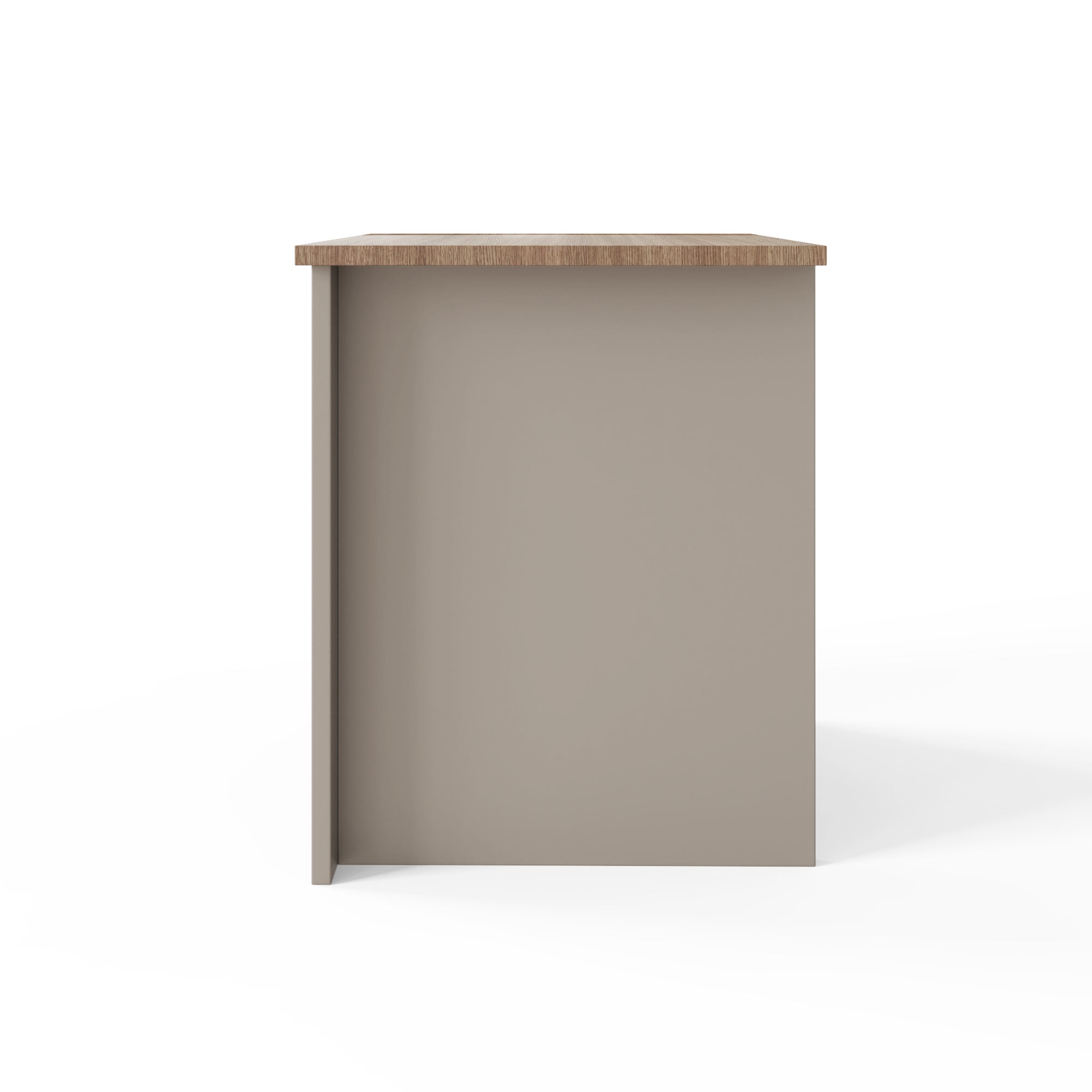 Lancaster 2 Drawer Bedside Grey