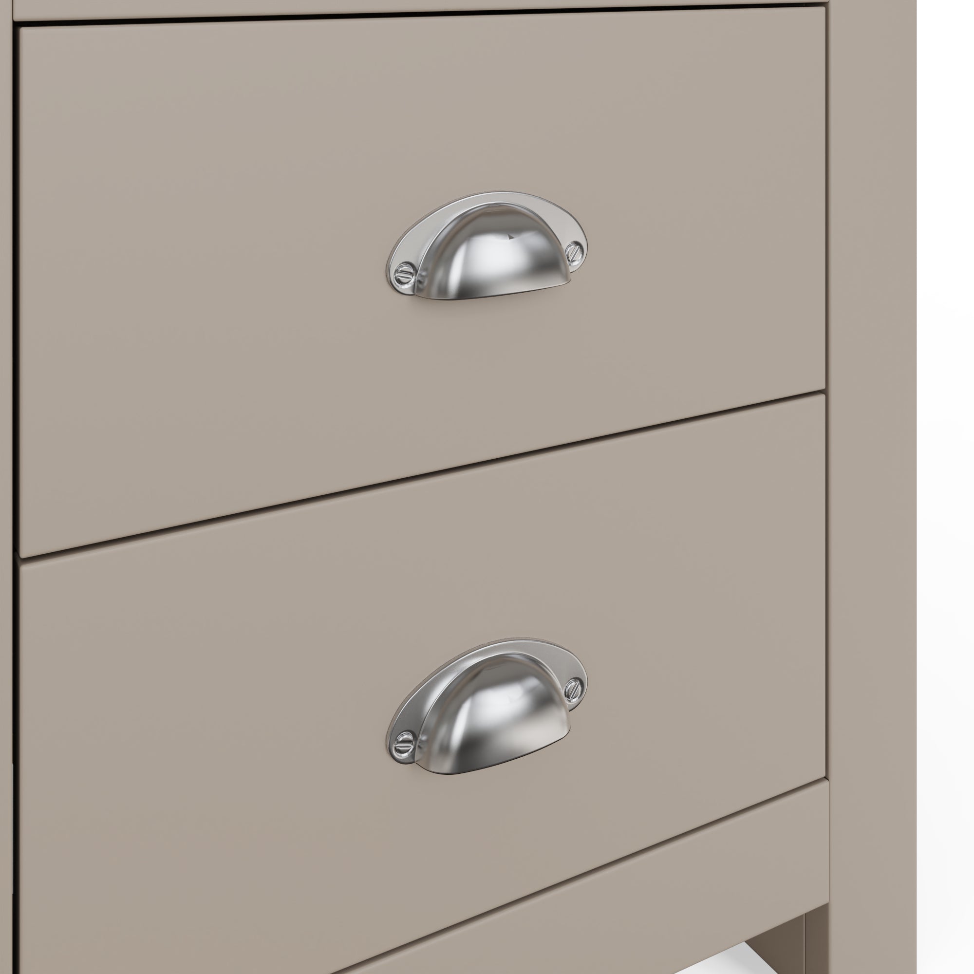 Lancaster 2 Drawer Bedside Grey