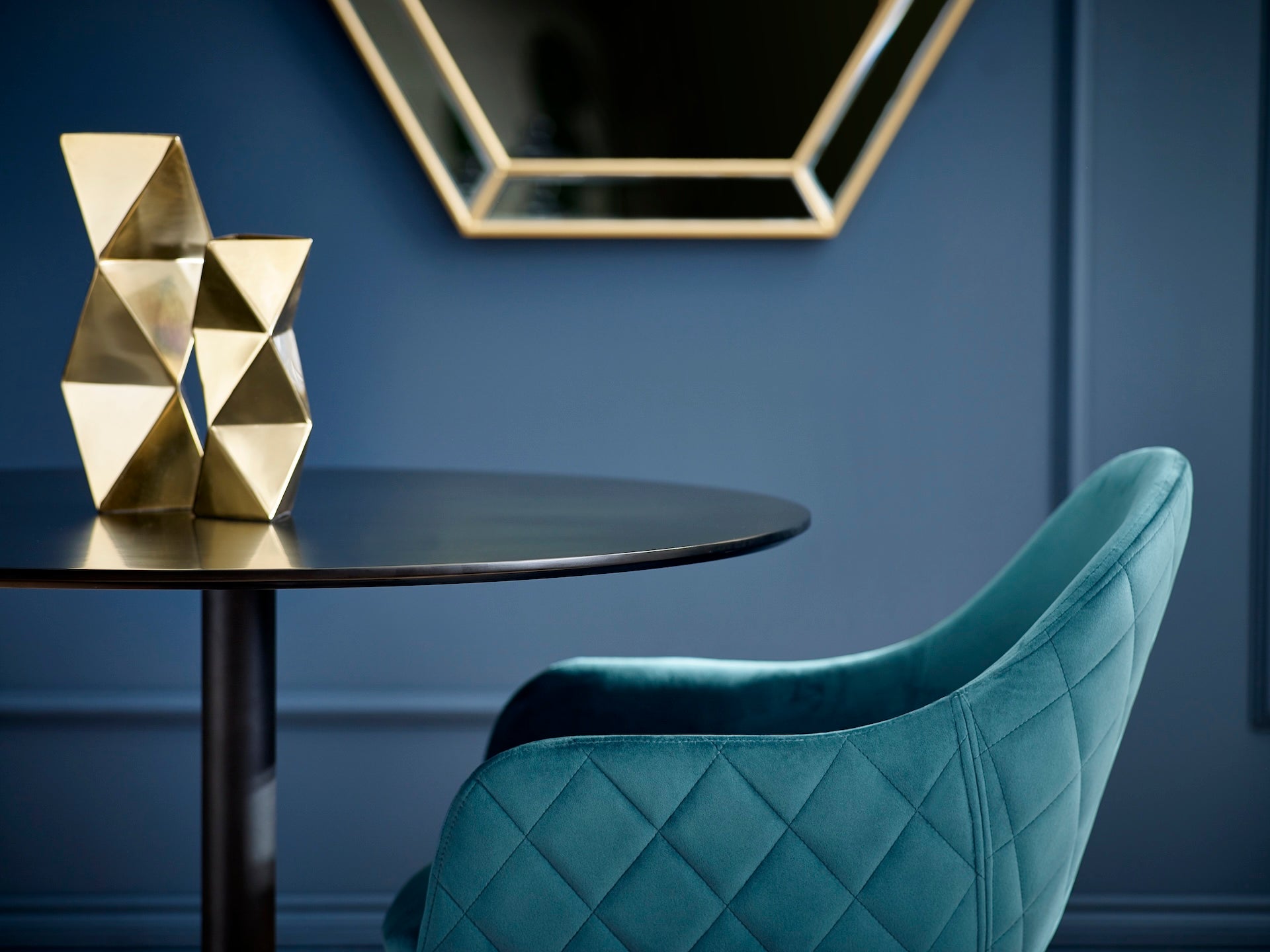 Lima Dining Chairs - Teal Velvet (Set Of 2)