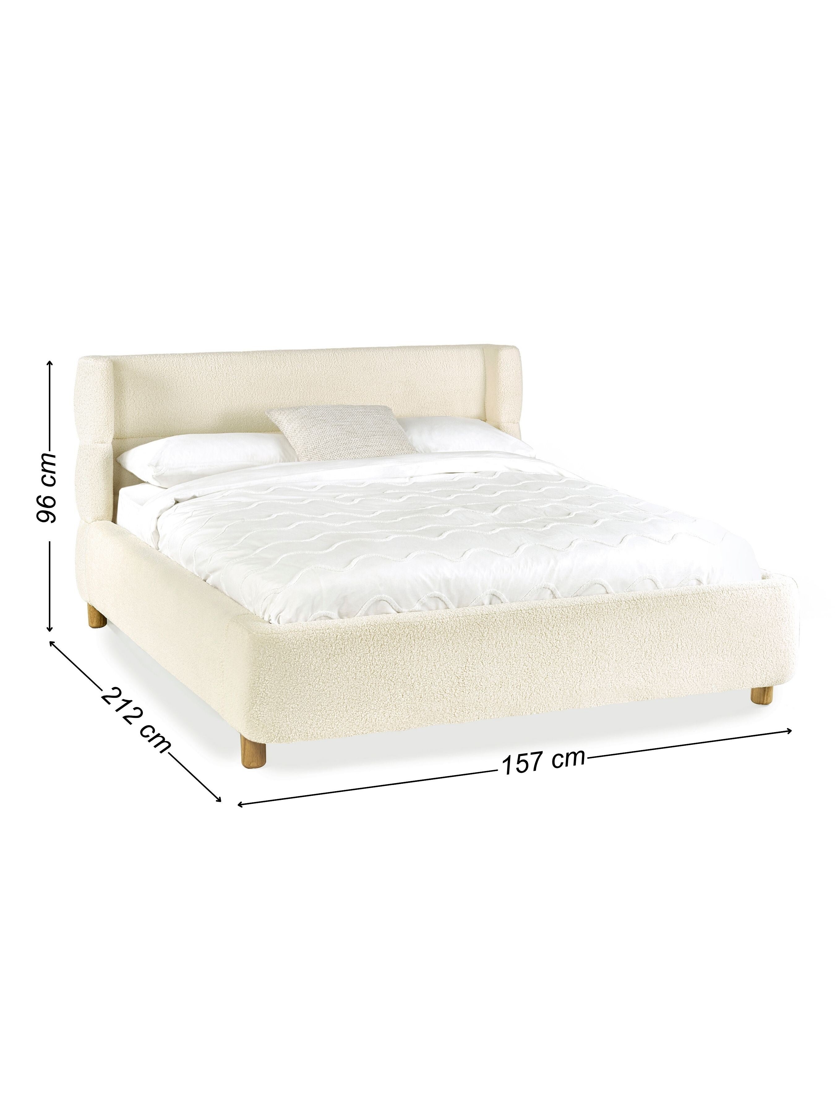 Oberon Boucle Bed Frame