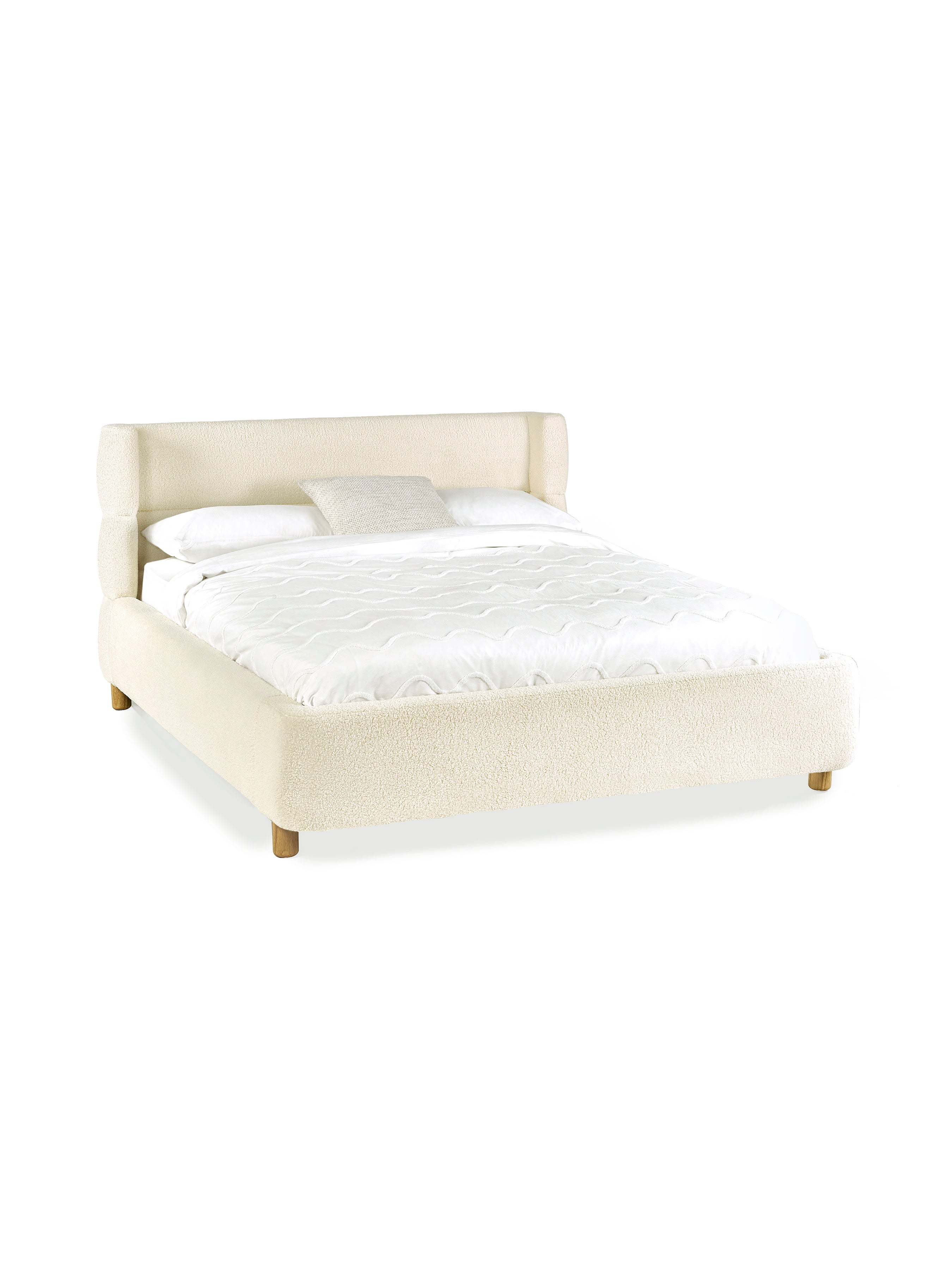 Oberon Boucle Bed Frame