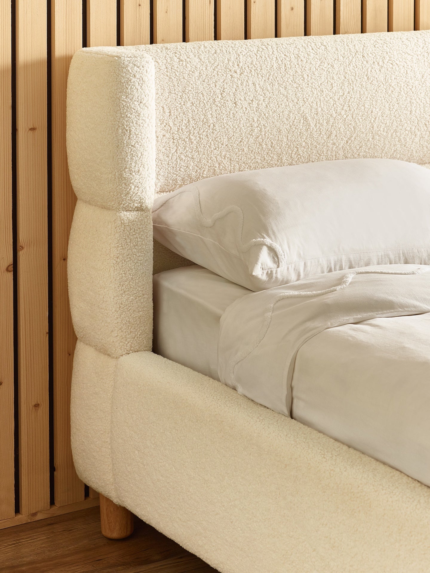 Oberon Boucle Bed Frame