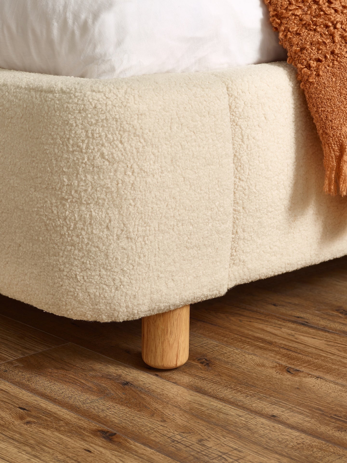Oberon Boucle Bed Frame