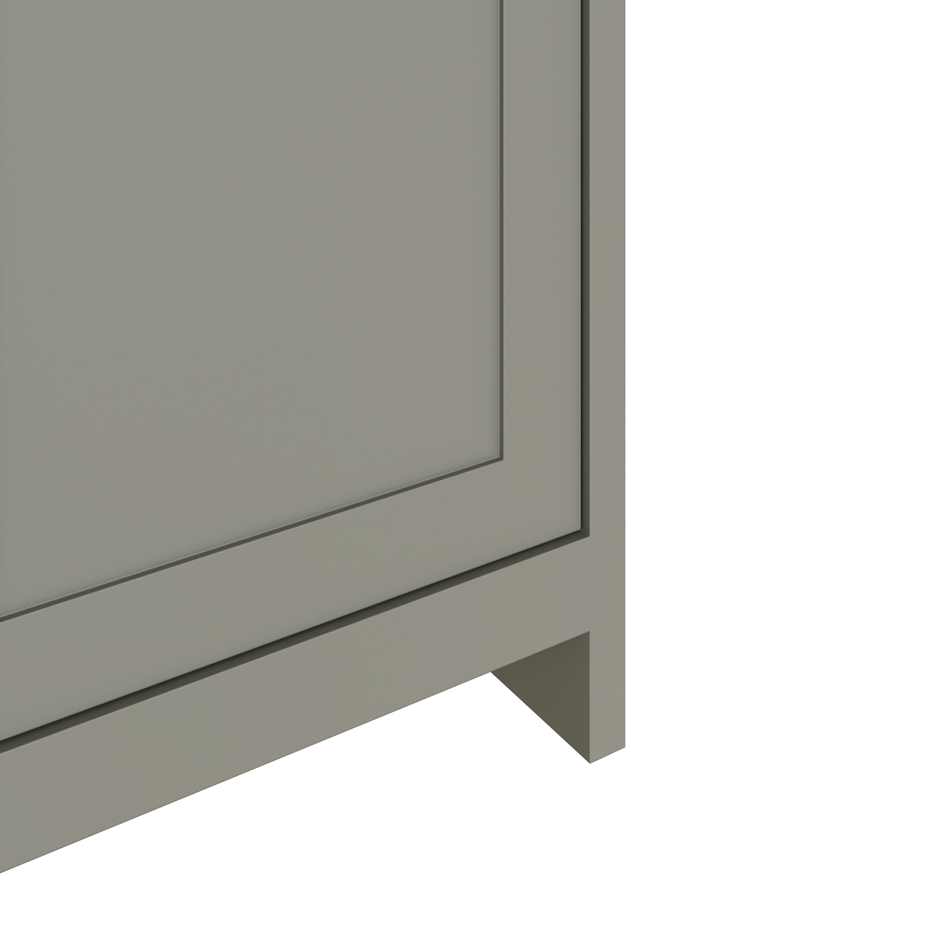 Lancaster 2 Door Shoe Cabinet Grey