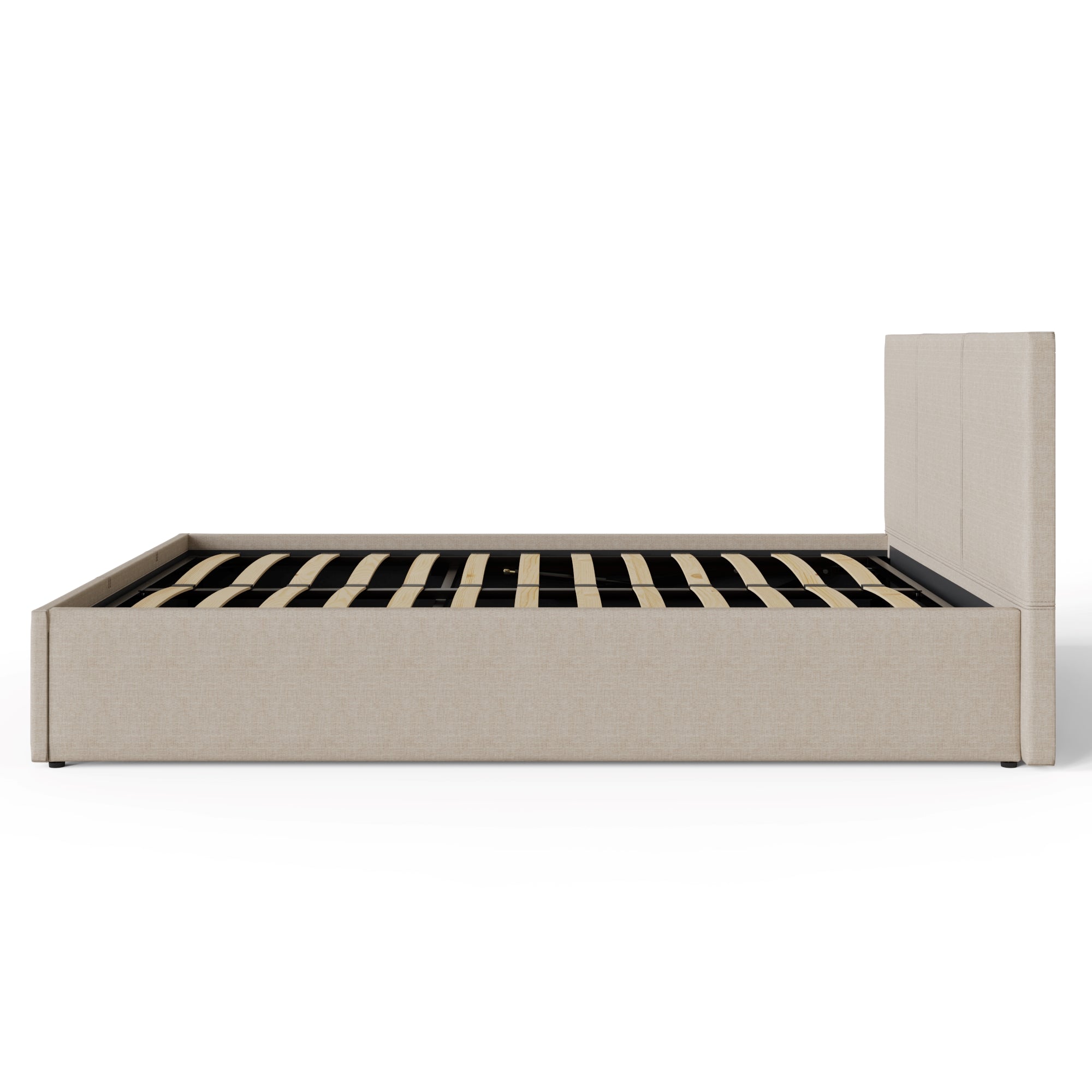 End Lift Ottoman Bed Frame - Natural