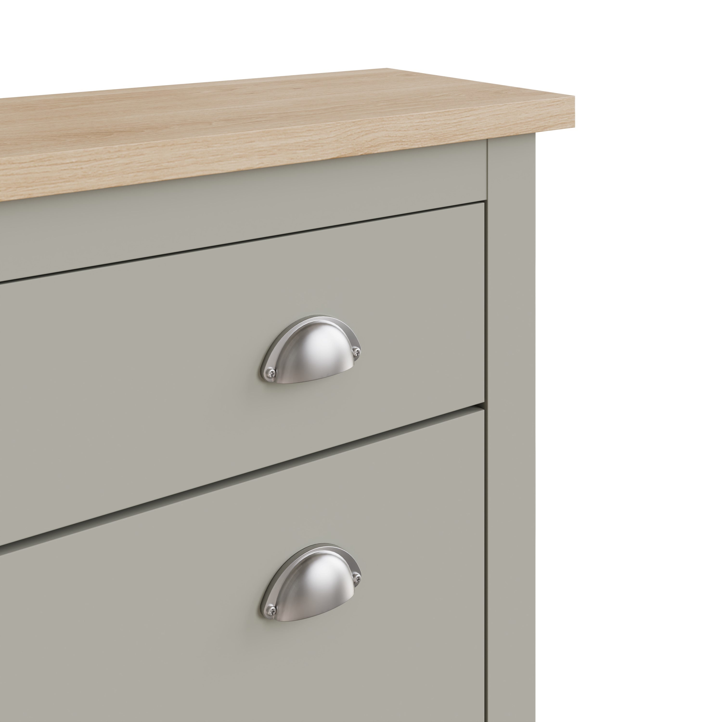 Lancaster 2Dr 1Drw Shoe Cabinet Grey