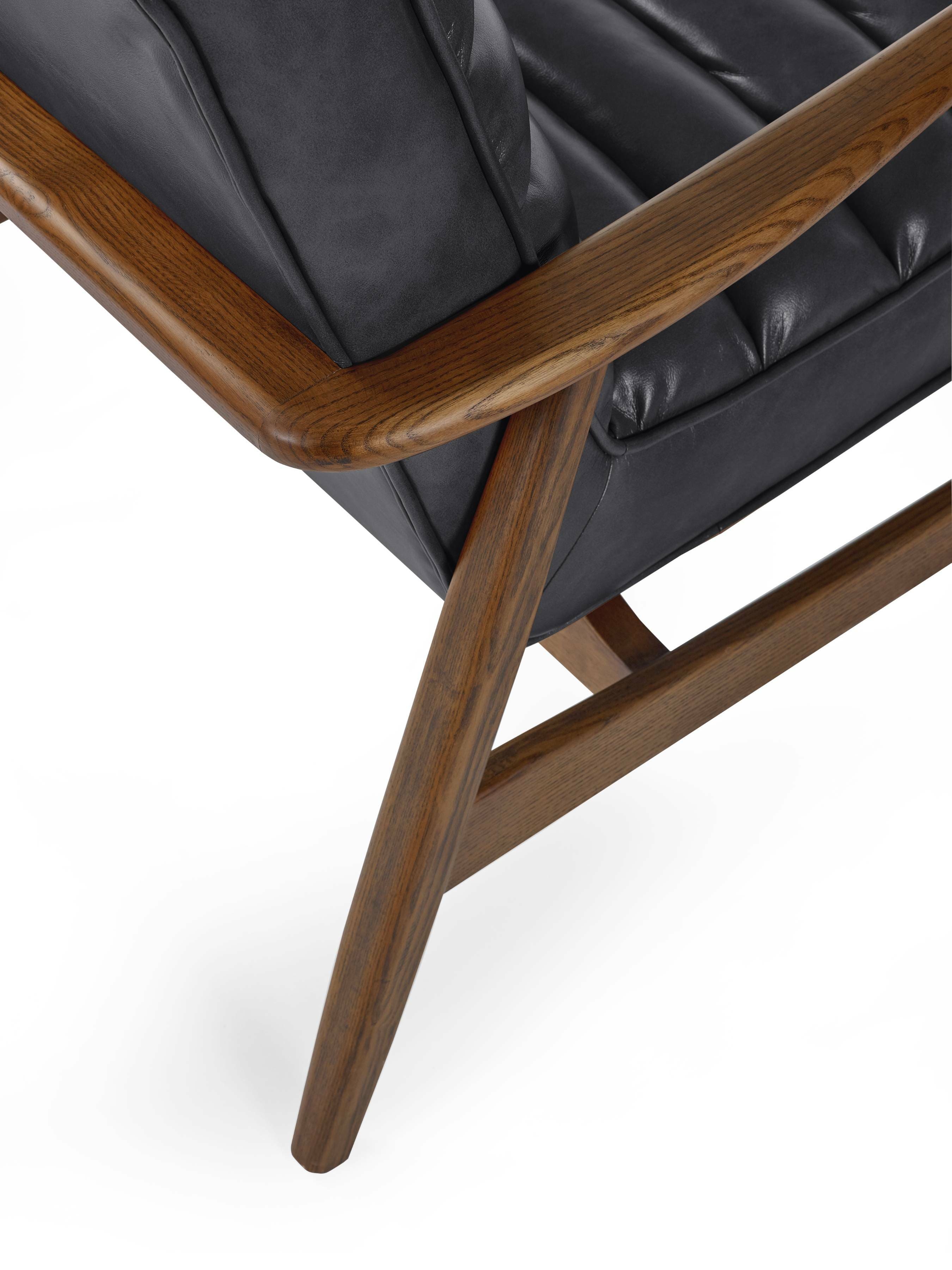 Julian Bowen Armchair Marshall Accent Chair - Black Bed Kings