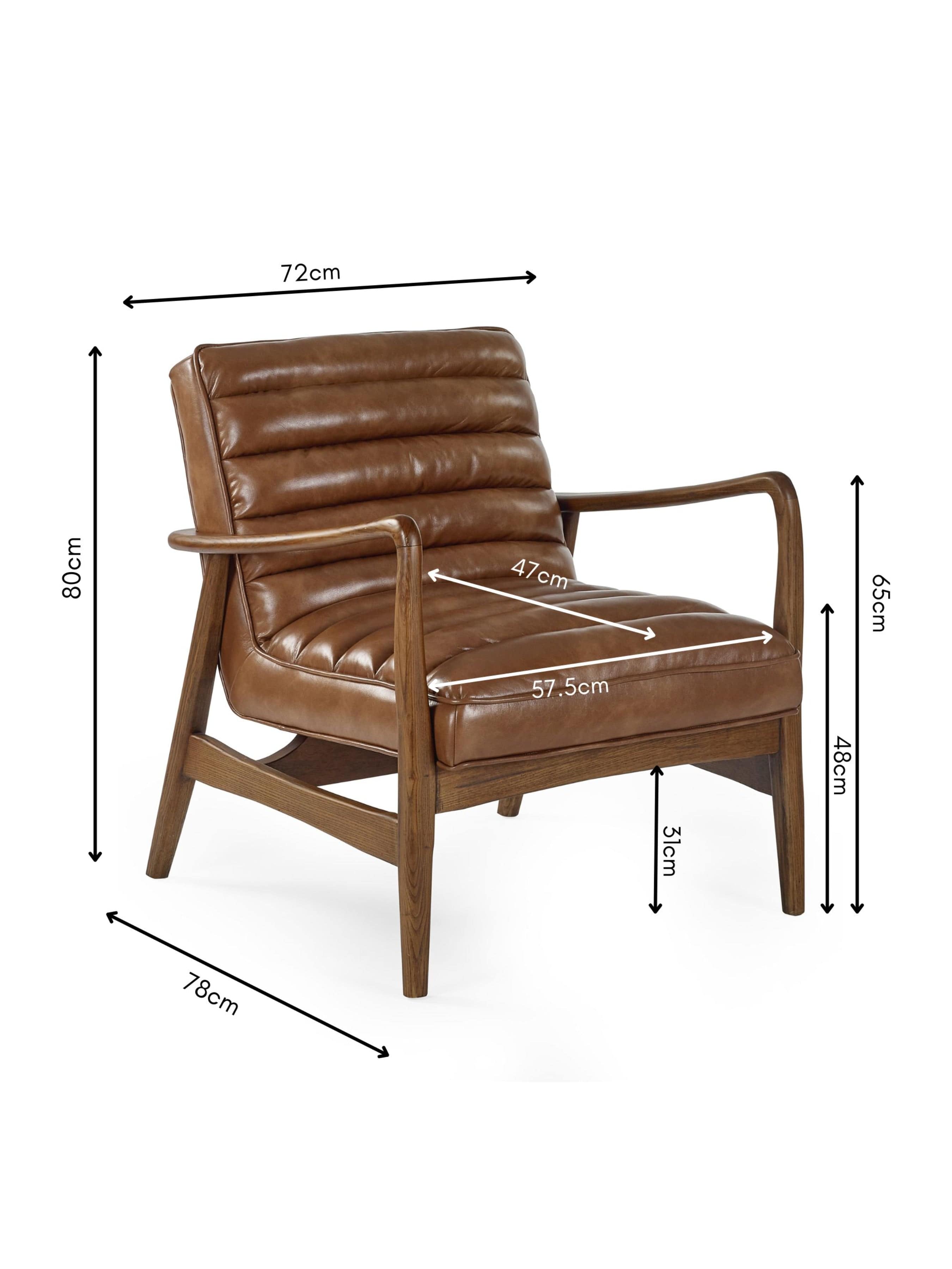 Julian Bowen Armchair Marshall Accent Chair - Brown Bed Kings