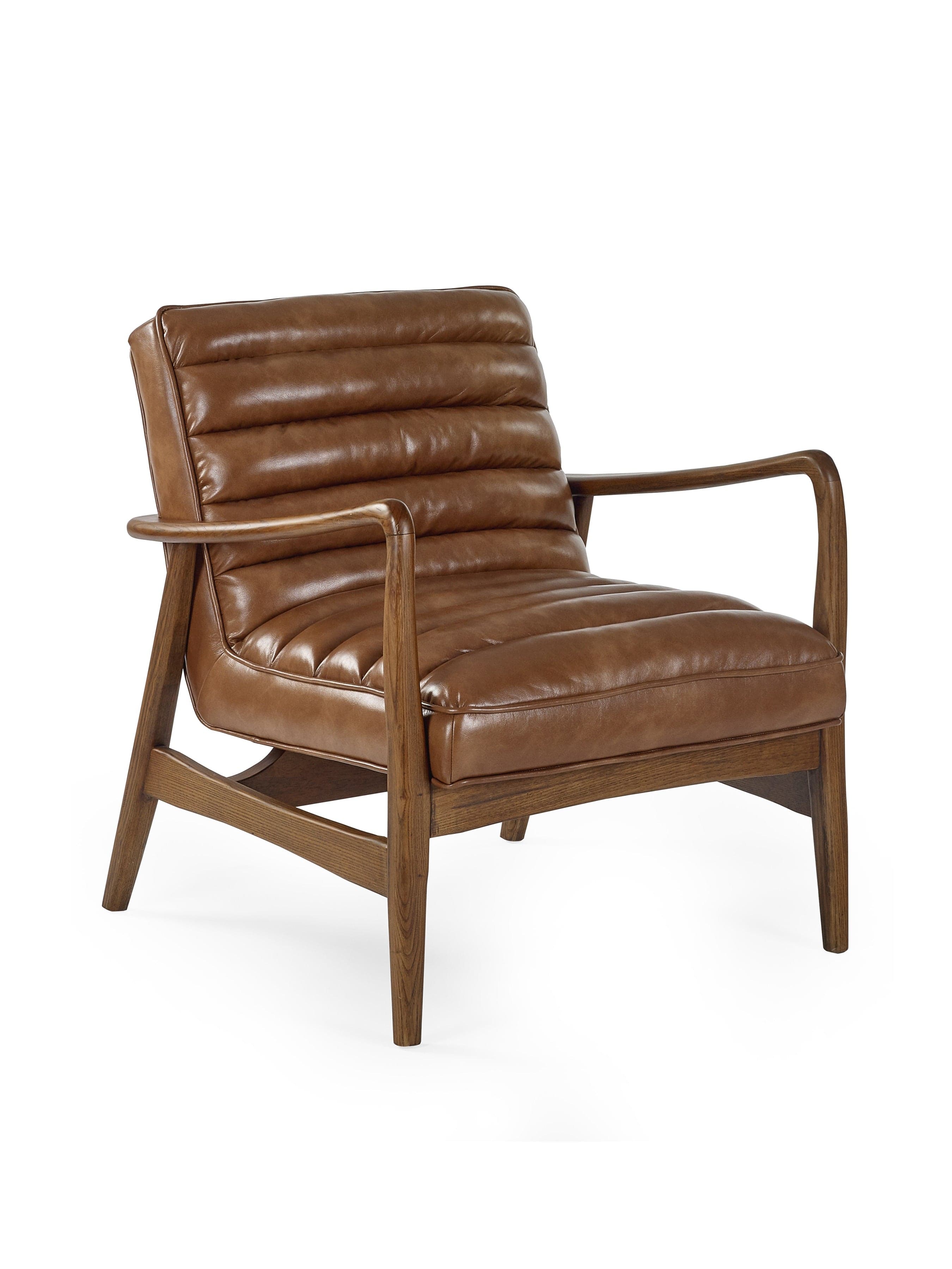 Julian Bowen Armchair Marshall Accent Chair - Brown Bed Kings