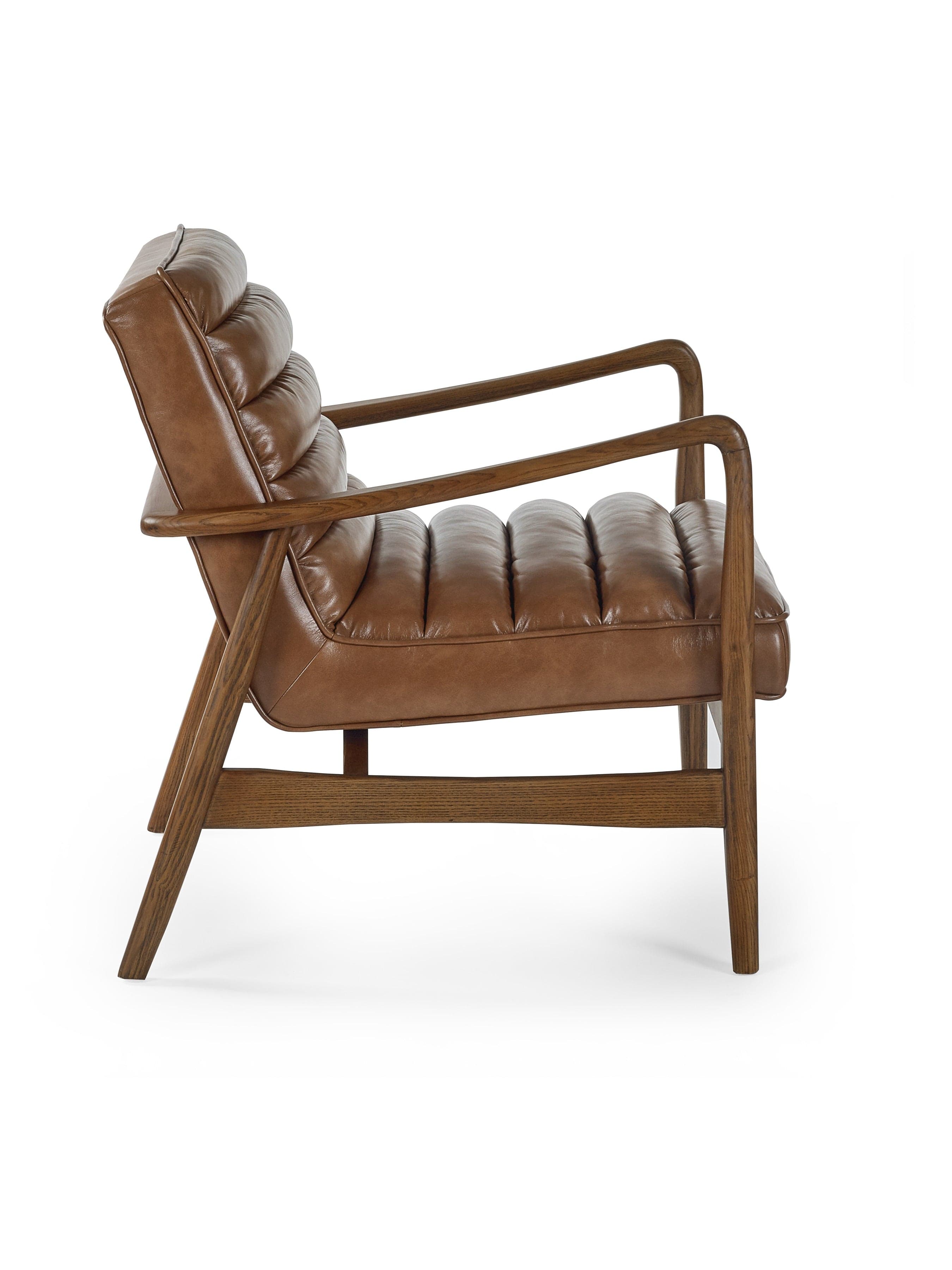 Julian Bowen Armchair Marshall Accent Chair - Brown Bed Kings