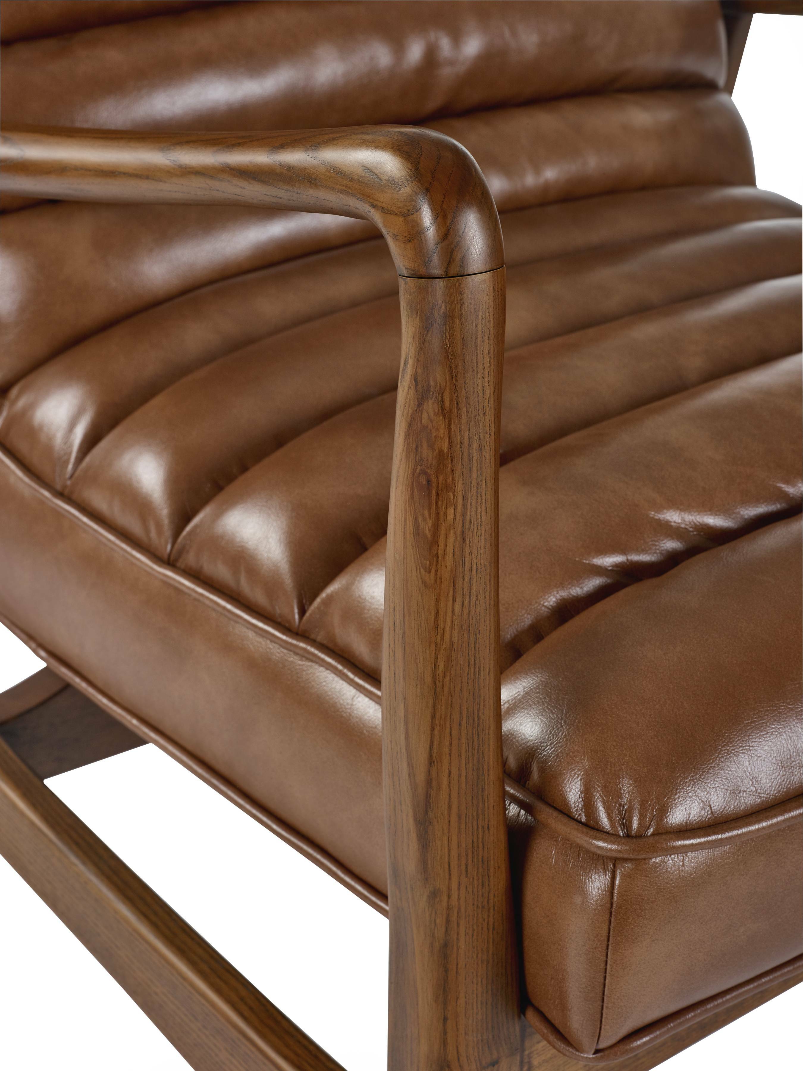 Julian Bowen Armchair Marshall Accent Chair - Brown Bed Kings