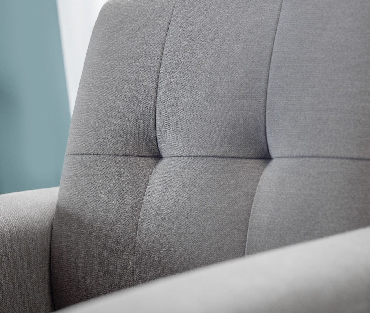 Julian Bowen Armchair Monza Compact Retro Chair - Grey Bed Kings