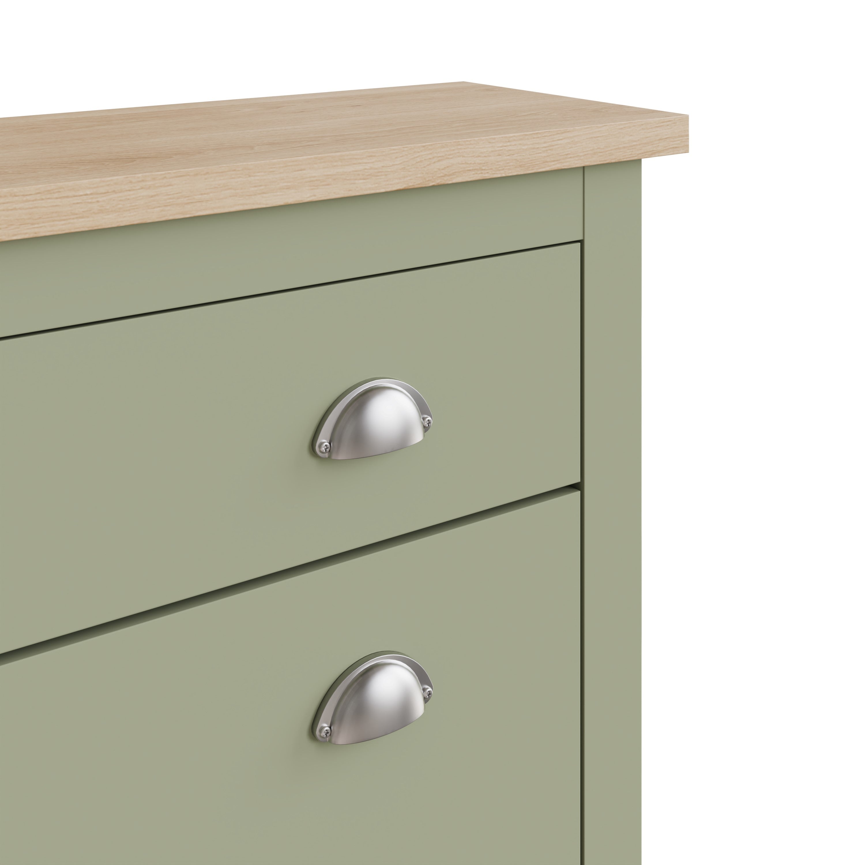 Lancaster 2Dr 1Drw Shoe Cabinet Sage Green