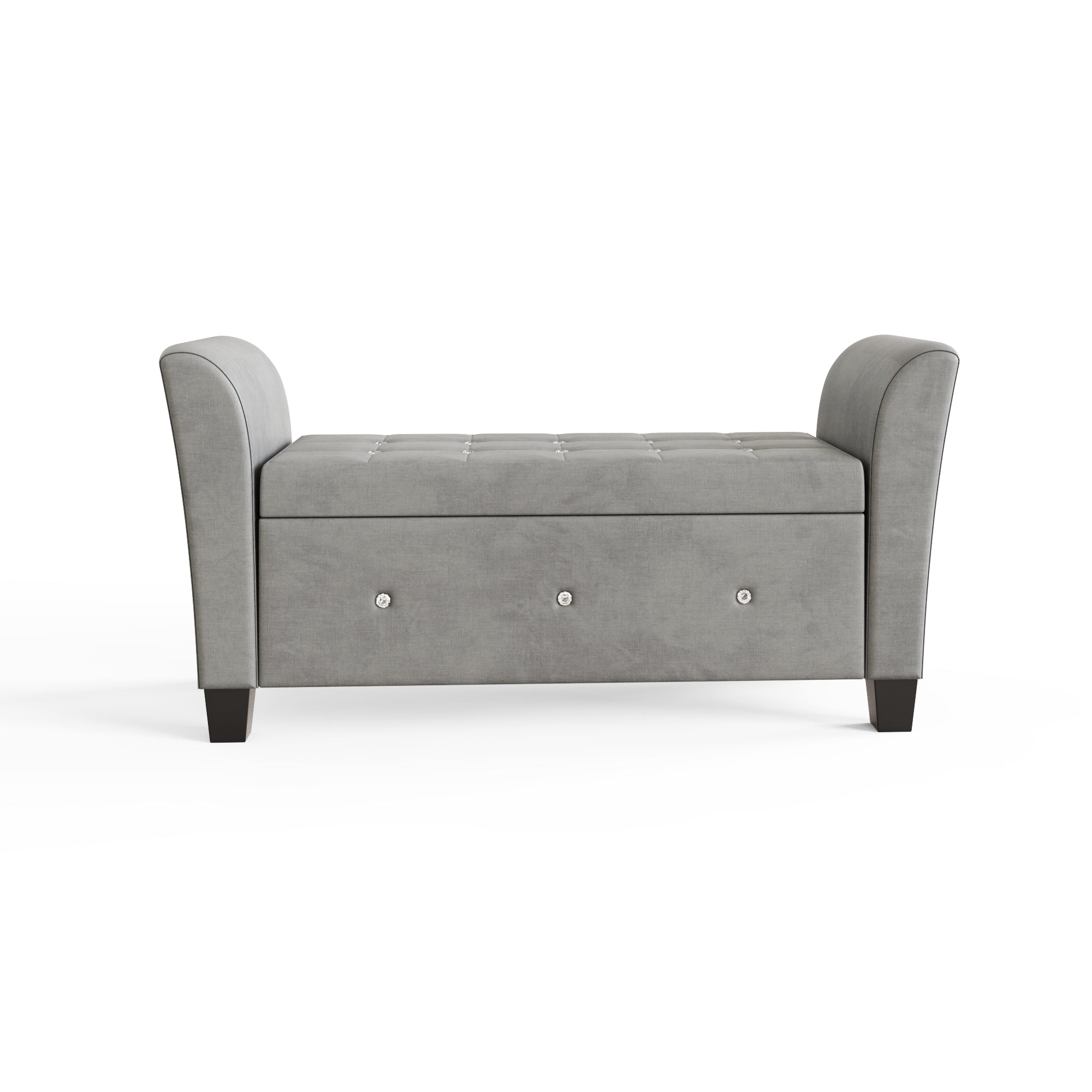 Verona Diamante Window Seat Grey Chenille