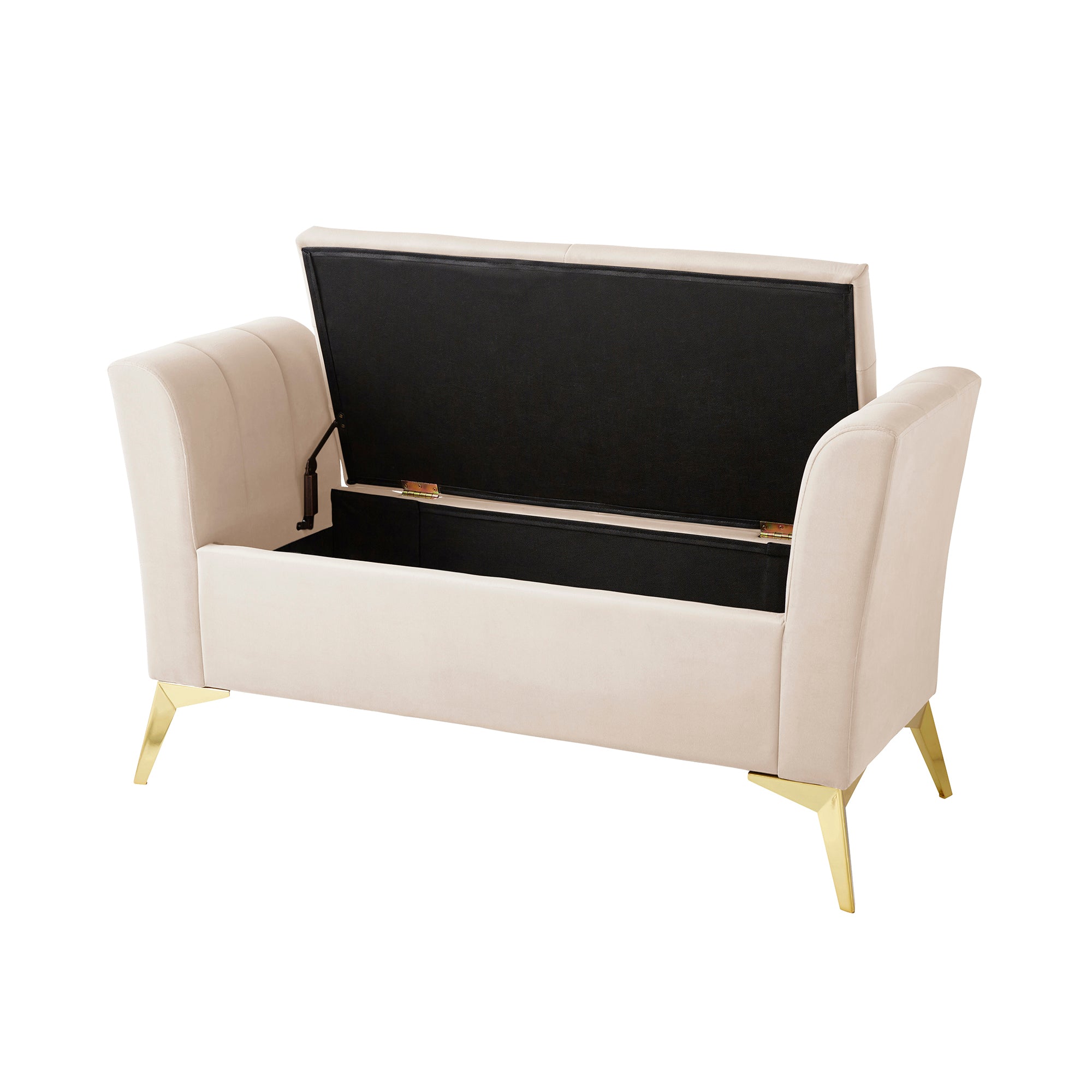 Pettine Ottoman Storage Bench Natural