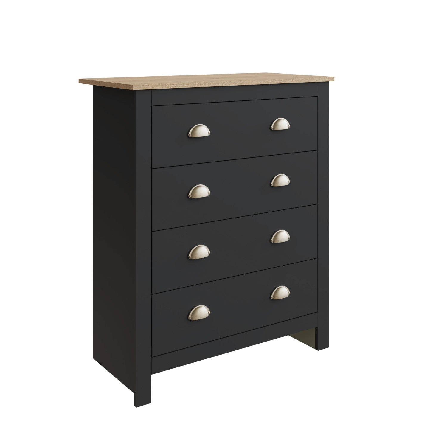 GFW Bedroom Set Lancaster 3 Piece Bedroom Set Black Bed Kings