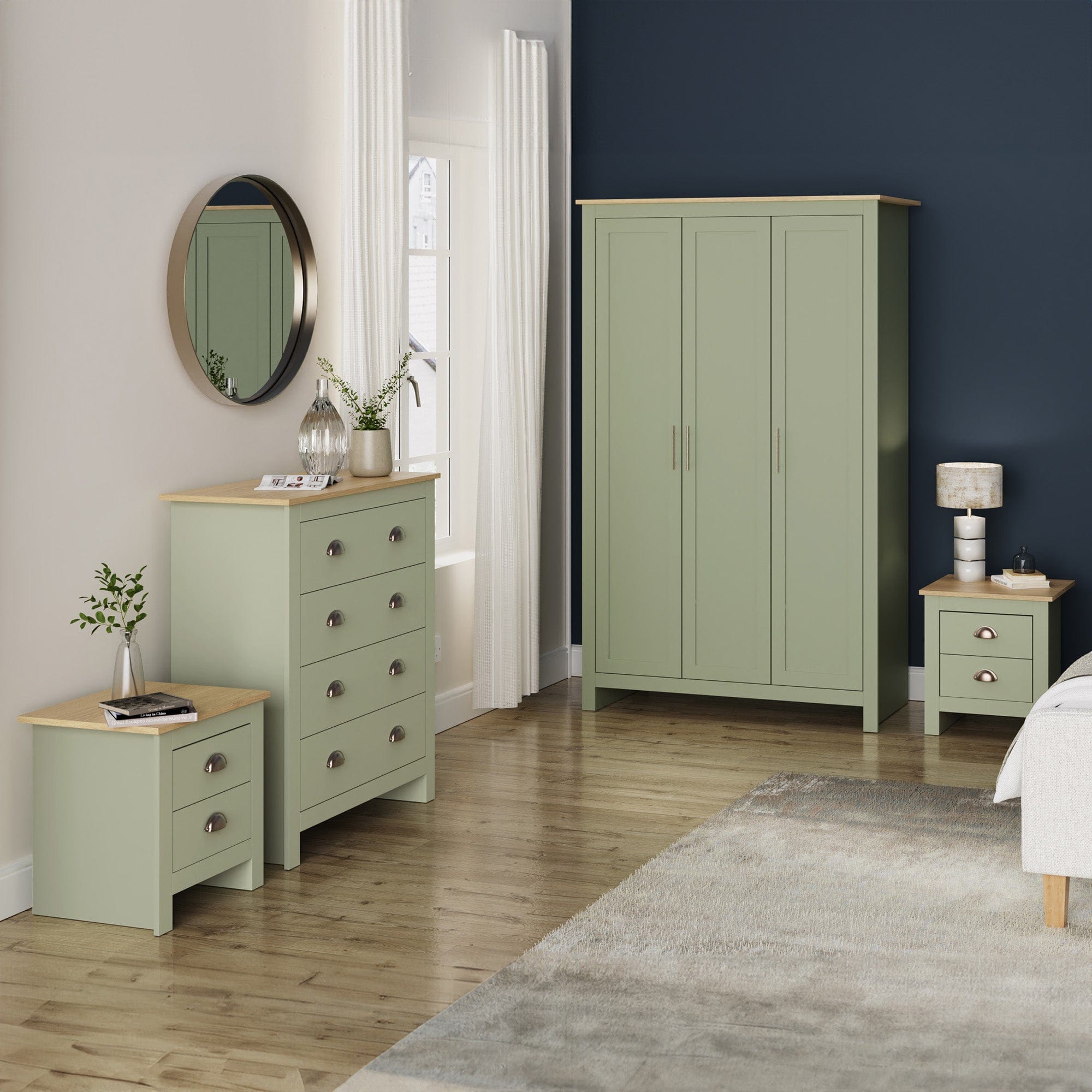 GFW Bedroom Set Lancaster 4 Piece Bedroom Set Sage Green Bed Kings