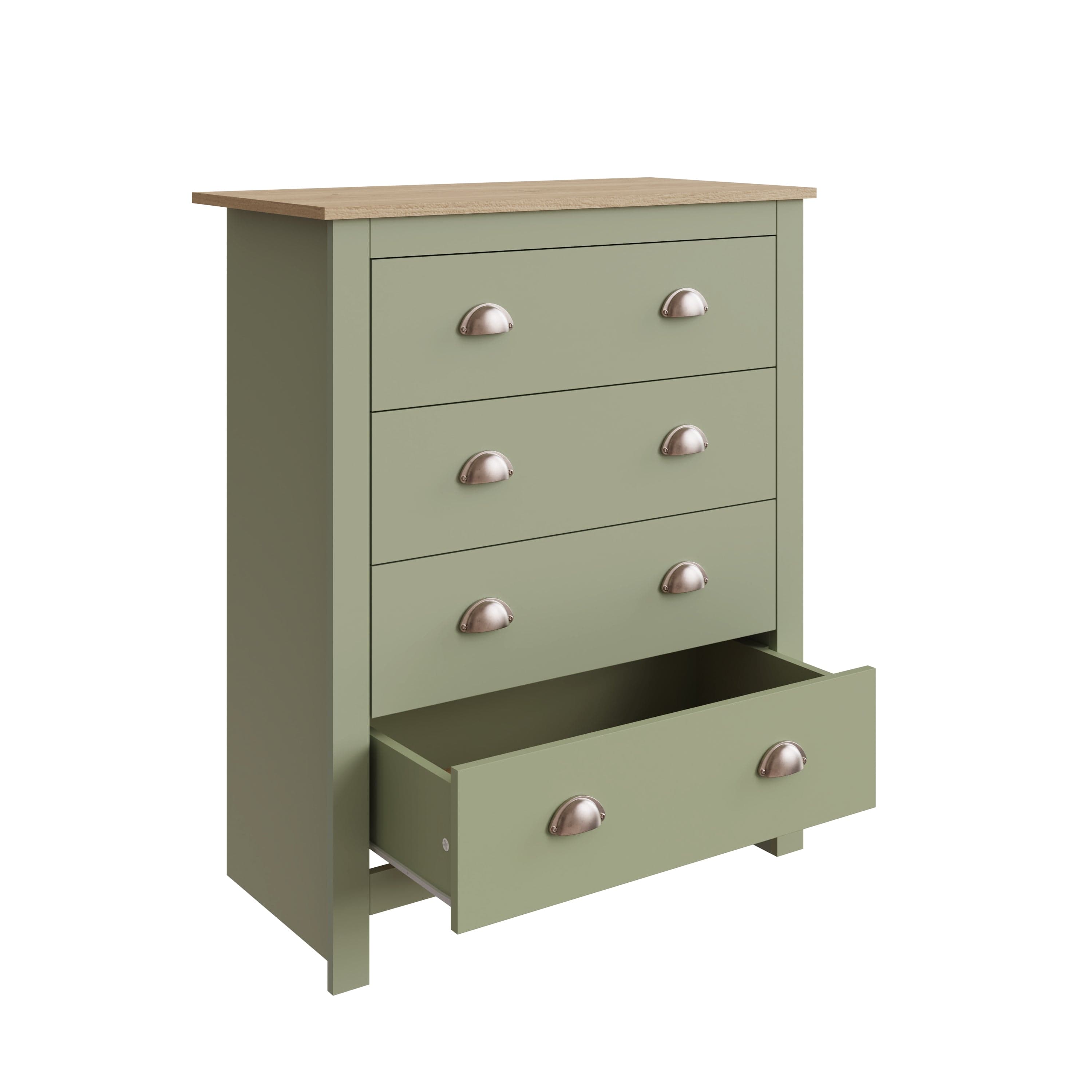GFW Bedroom Set Lancaster 4 Piece Bedroom Set Sage Green Bed Kings