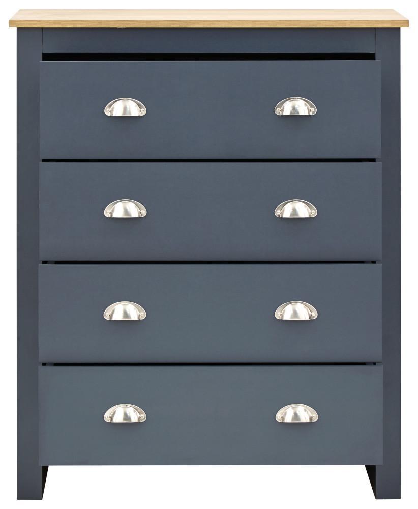 Lancaster 4 Piece Bedroom Set Slate Blue