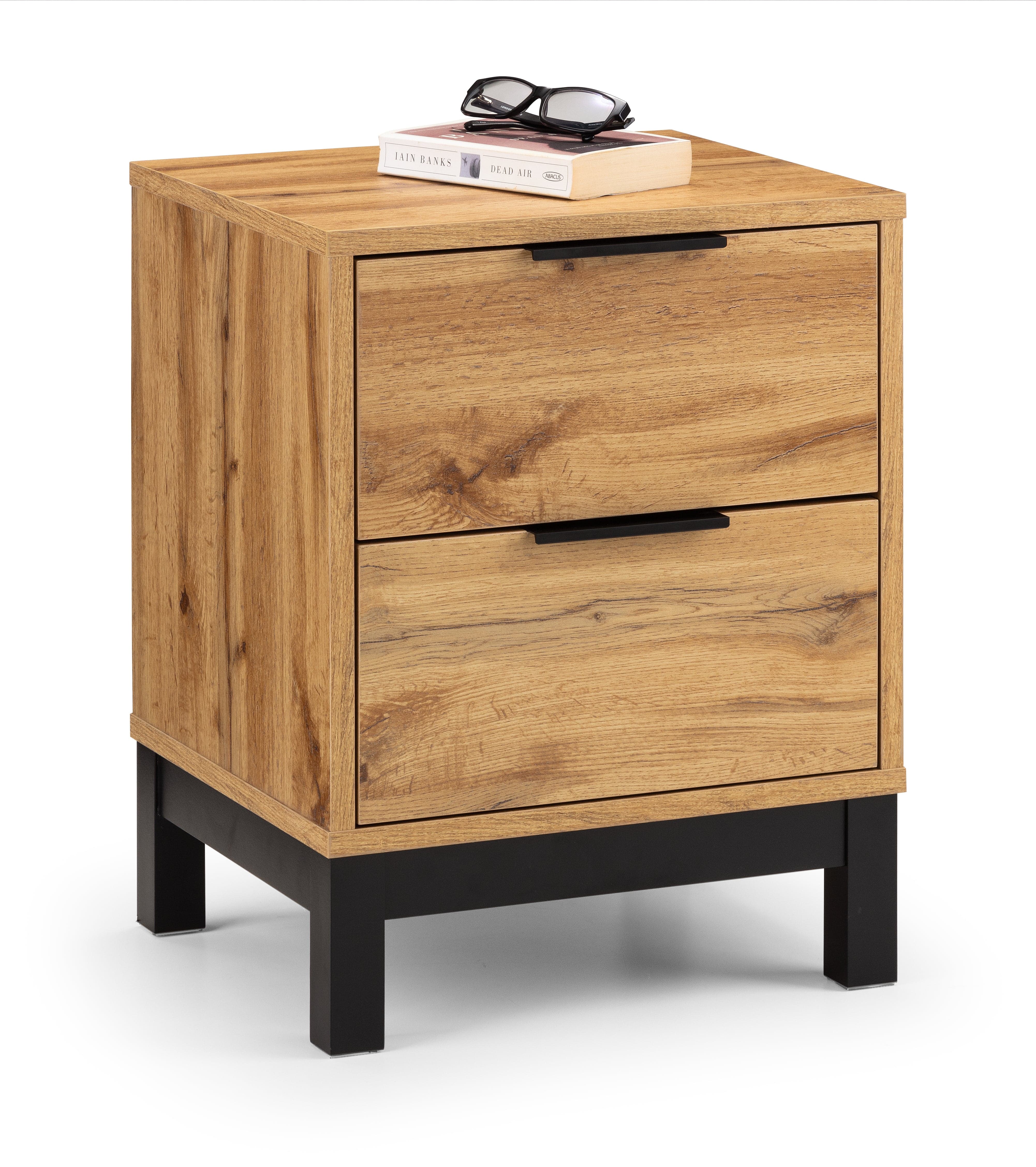 Julian Bowen Bedside Table Bali 2 Drawer Bedside Bed Kings