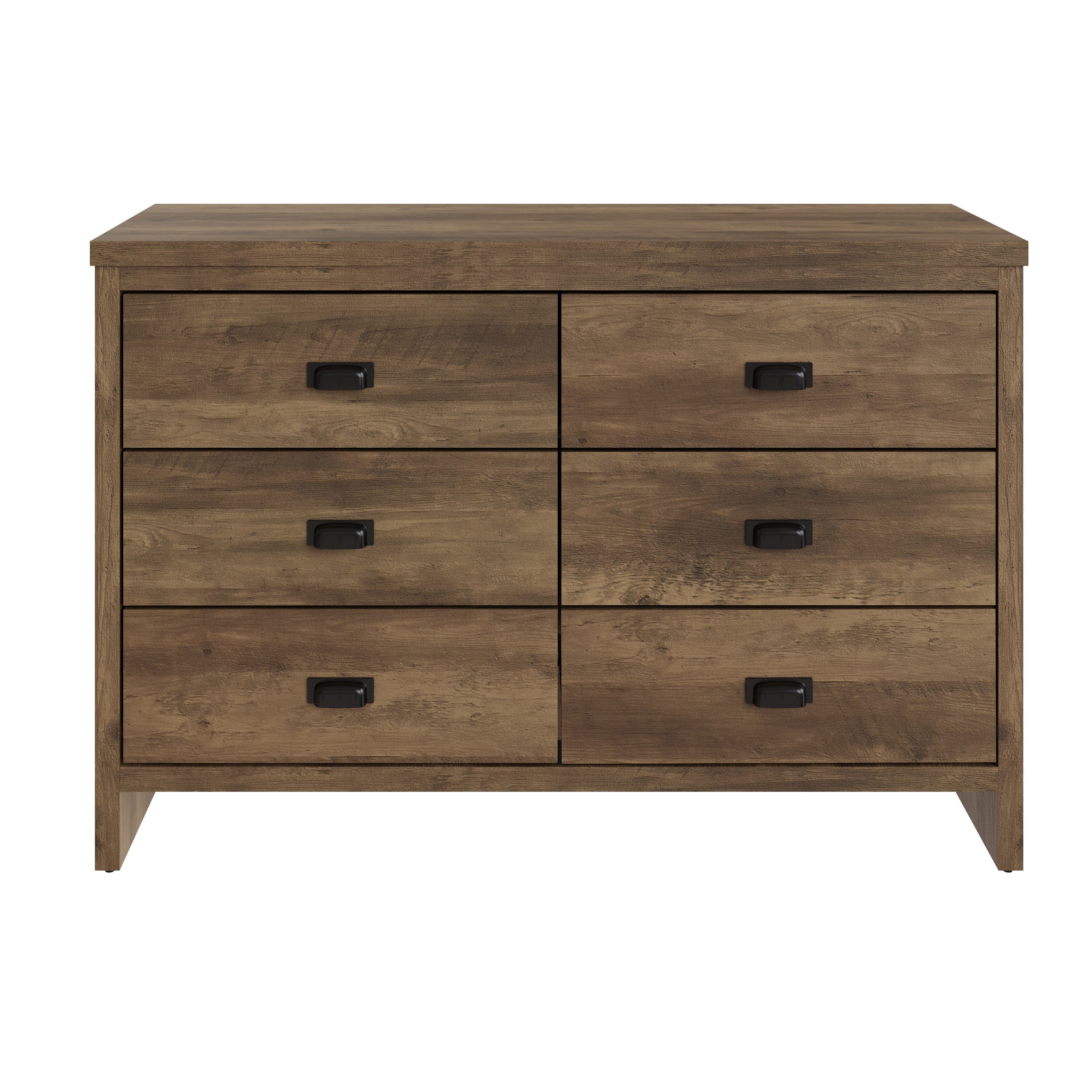 Boston 3+3 Drawer Chest Knotty Oak