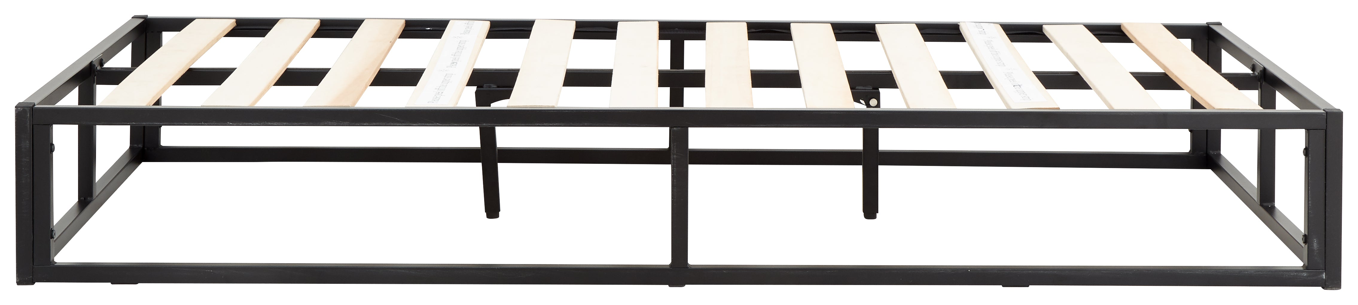 Platform Metal Bed Black