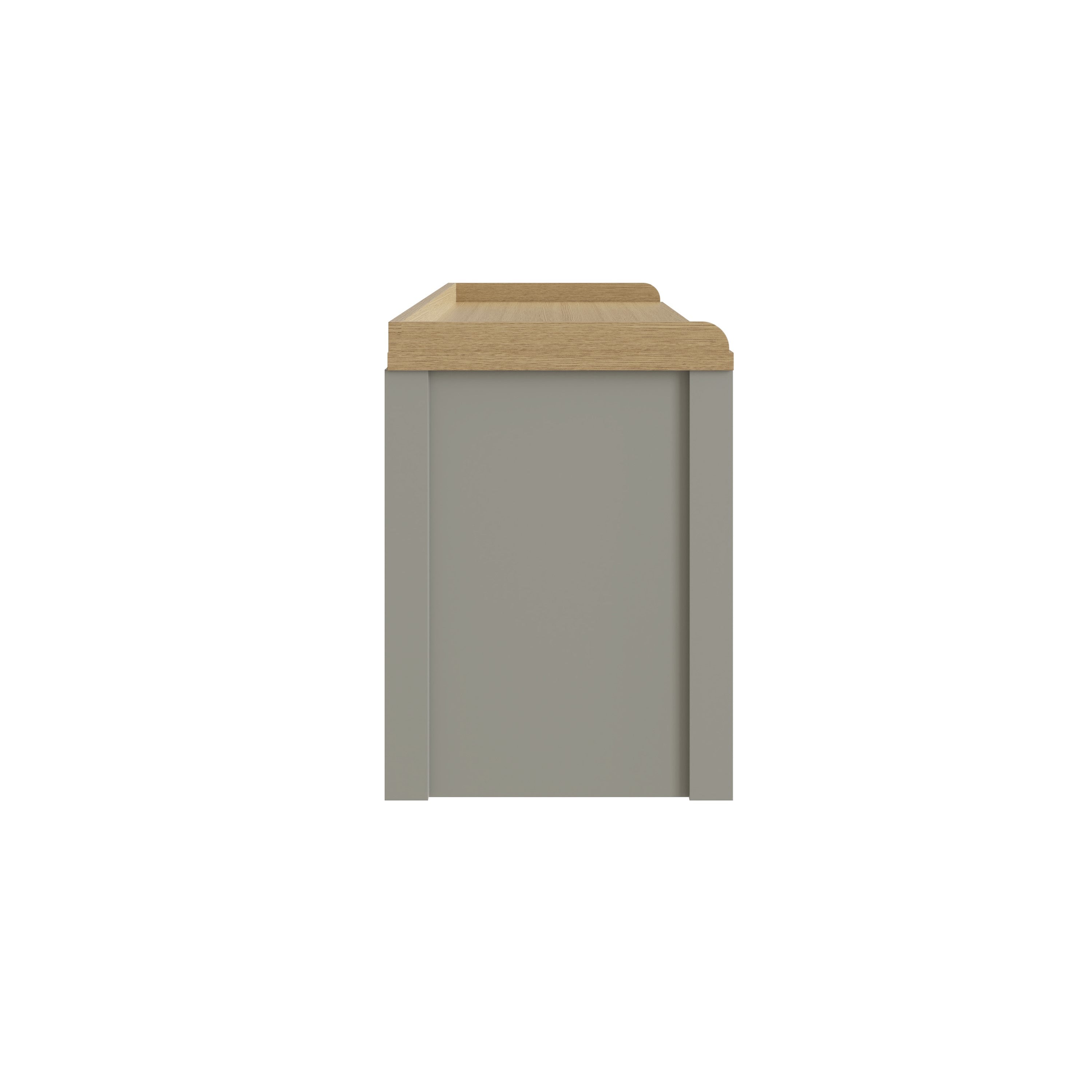 Lancaster 2 Door Shoe Bench Grey