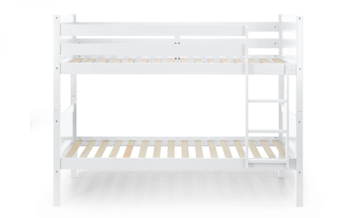 Julian Bowen Bunk Bed Single 90cm 3ft Bella Bunk Bed - White Bed Kings