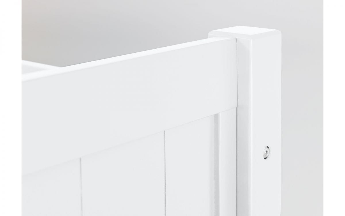 Julian Bowen Bunk Bed Single 90cm 3ft Bella Bunk Bed - White Bed Kings