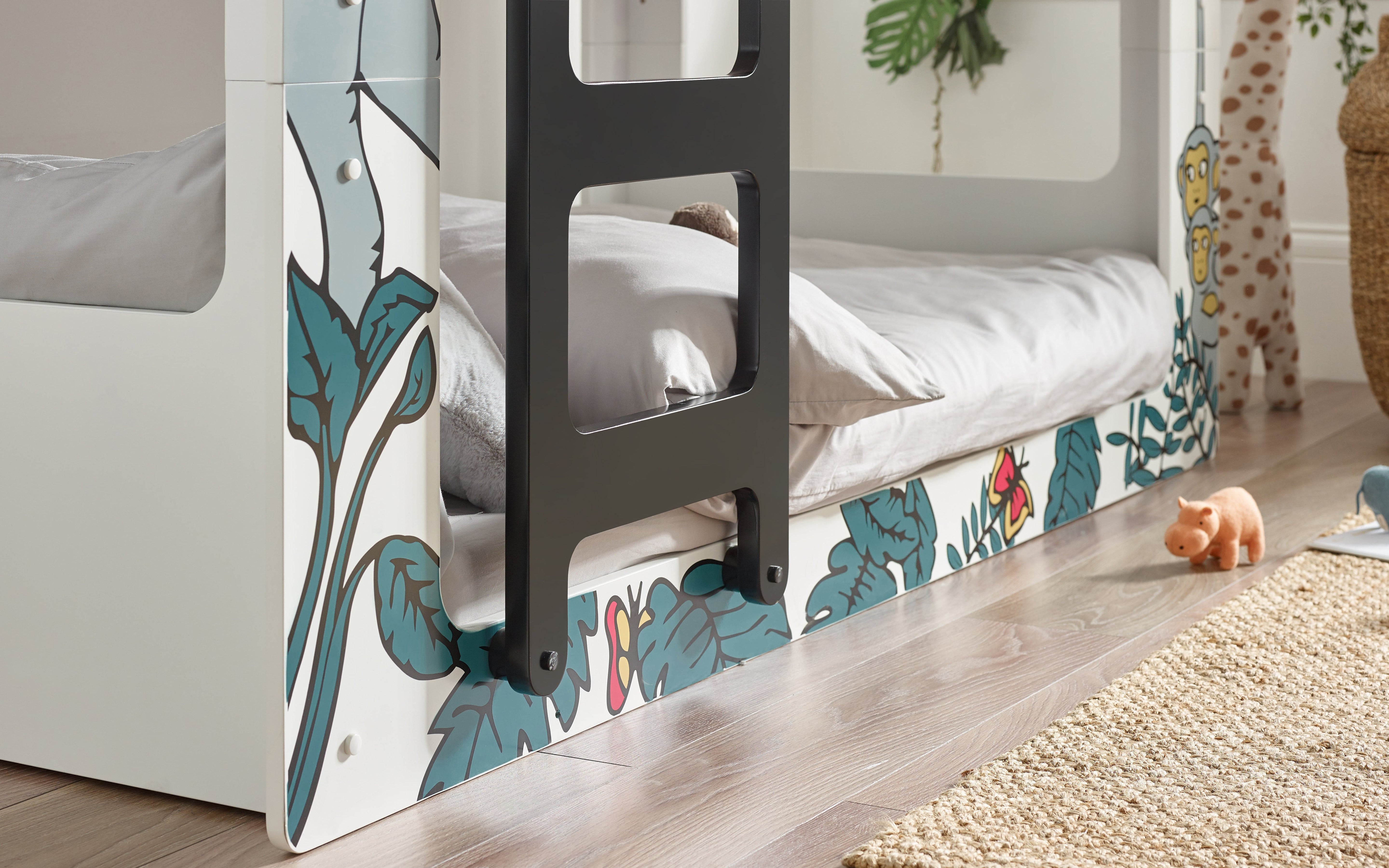 Julian Bowen Bunk Bed Single 90cm 3ft Safari Bunk Bed Bed Kings