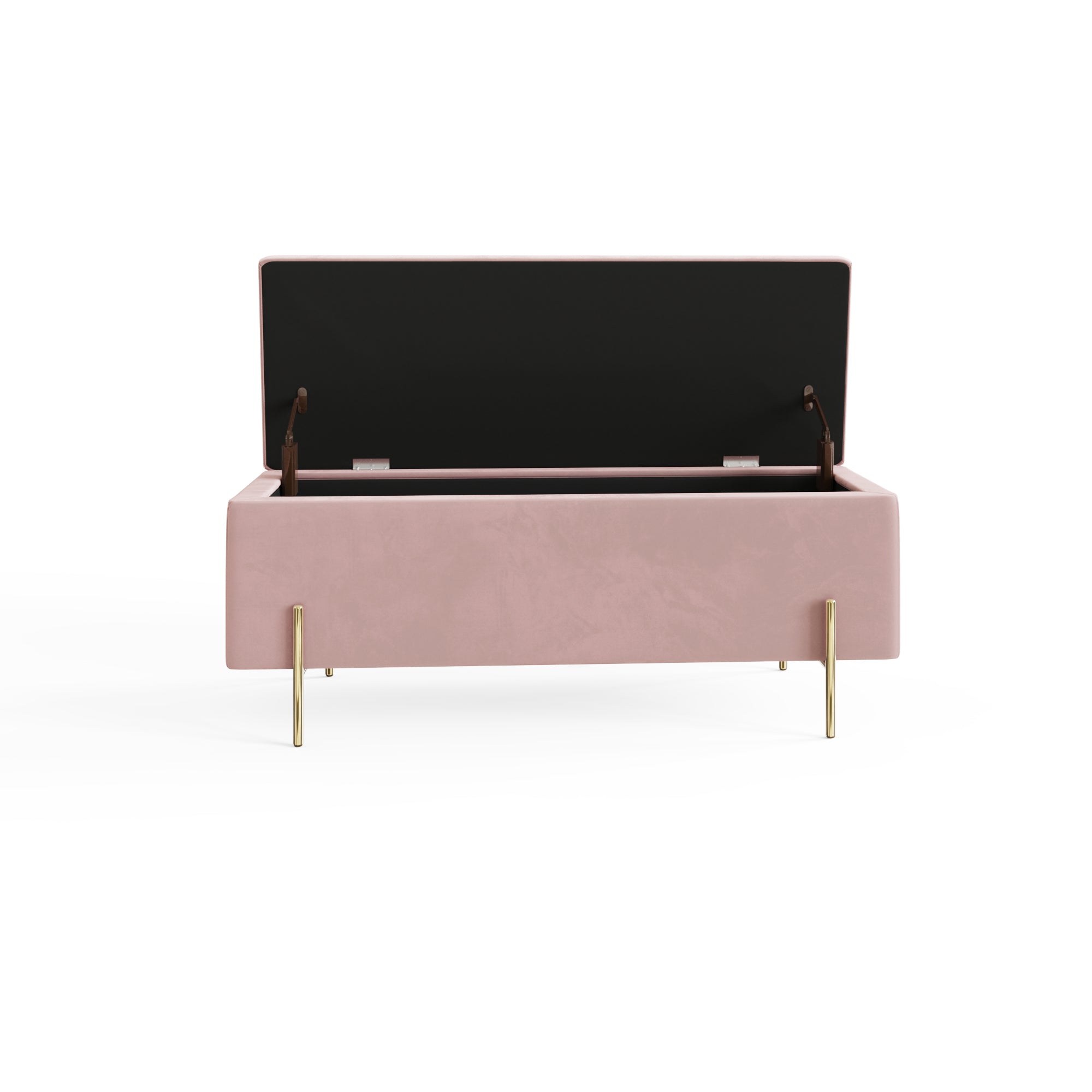 Mystica Ottoman Storage Bench Blush Pink