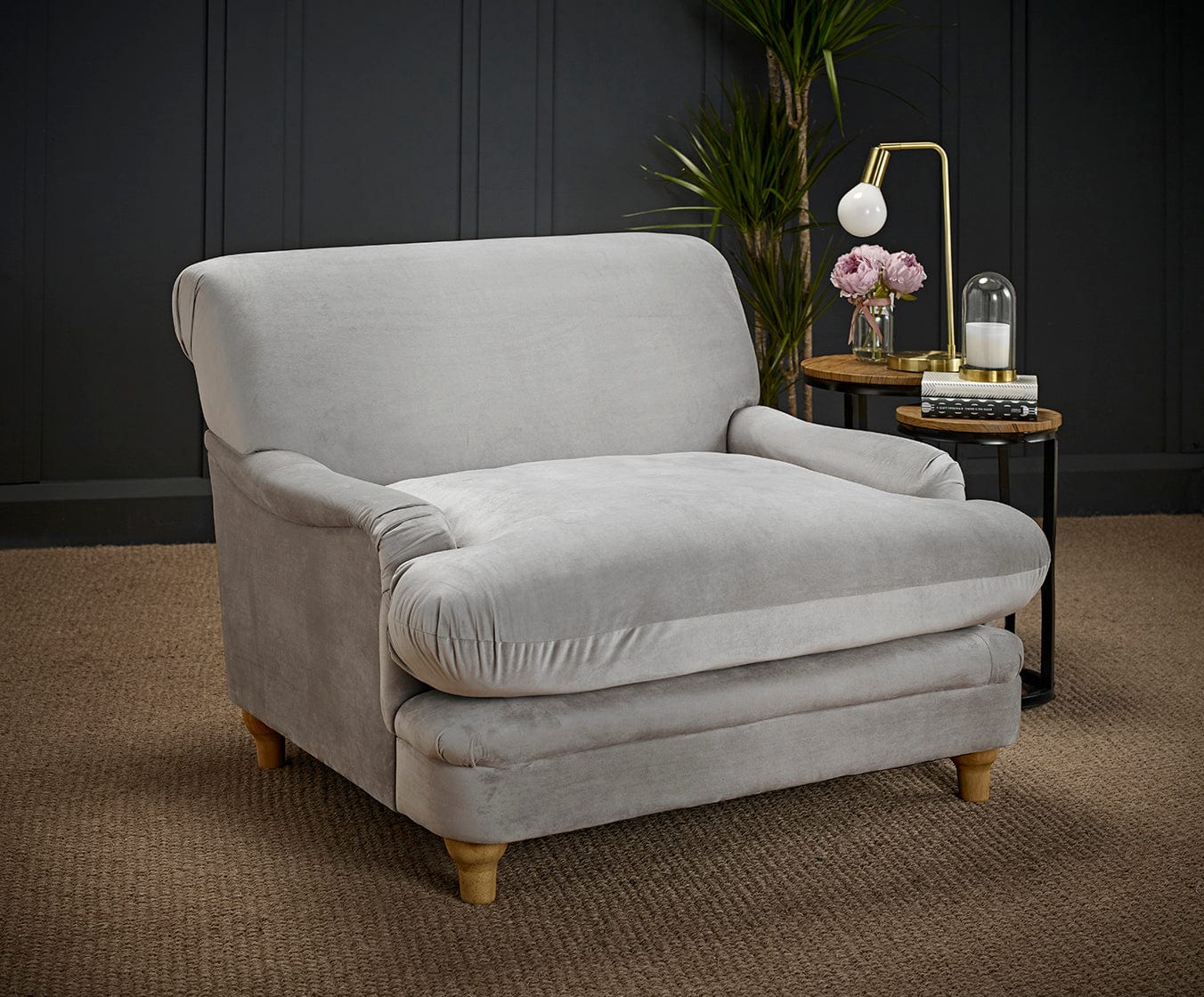 LPD Chair Plumpton Chair Grey Bed Kings