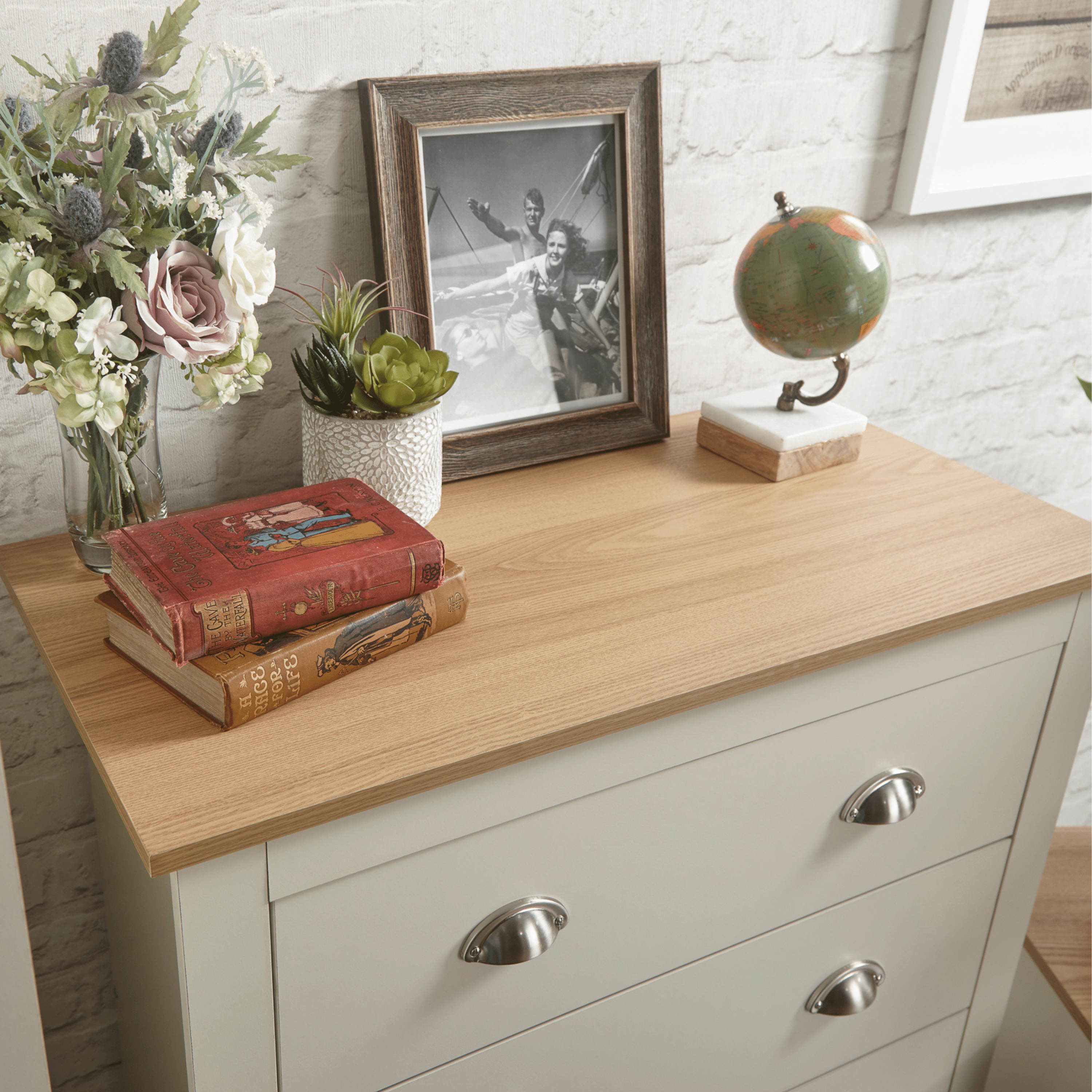 GFW Chest Of Drawers Lancaster 4 Drawer Chest Cream Bed Kings