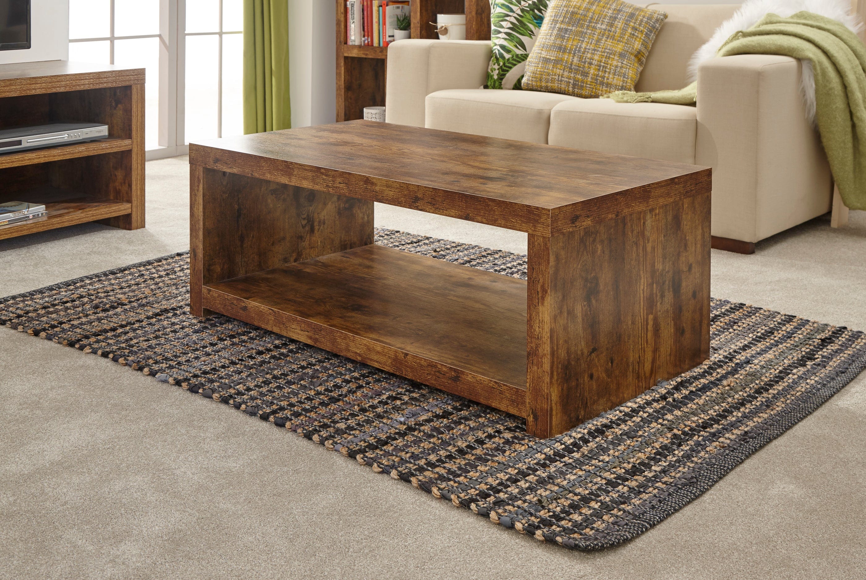 GFW Coffee Table Jakarta Coffee Table With Shelf Mango Bed Kings